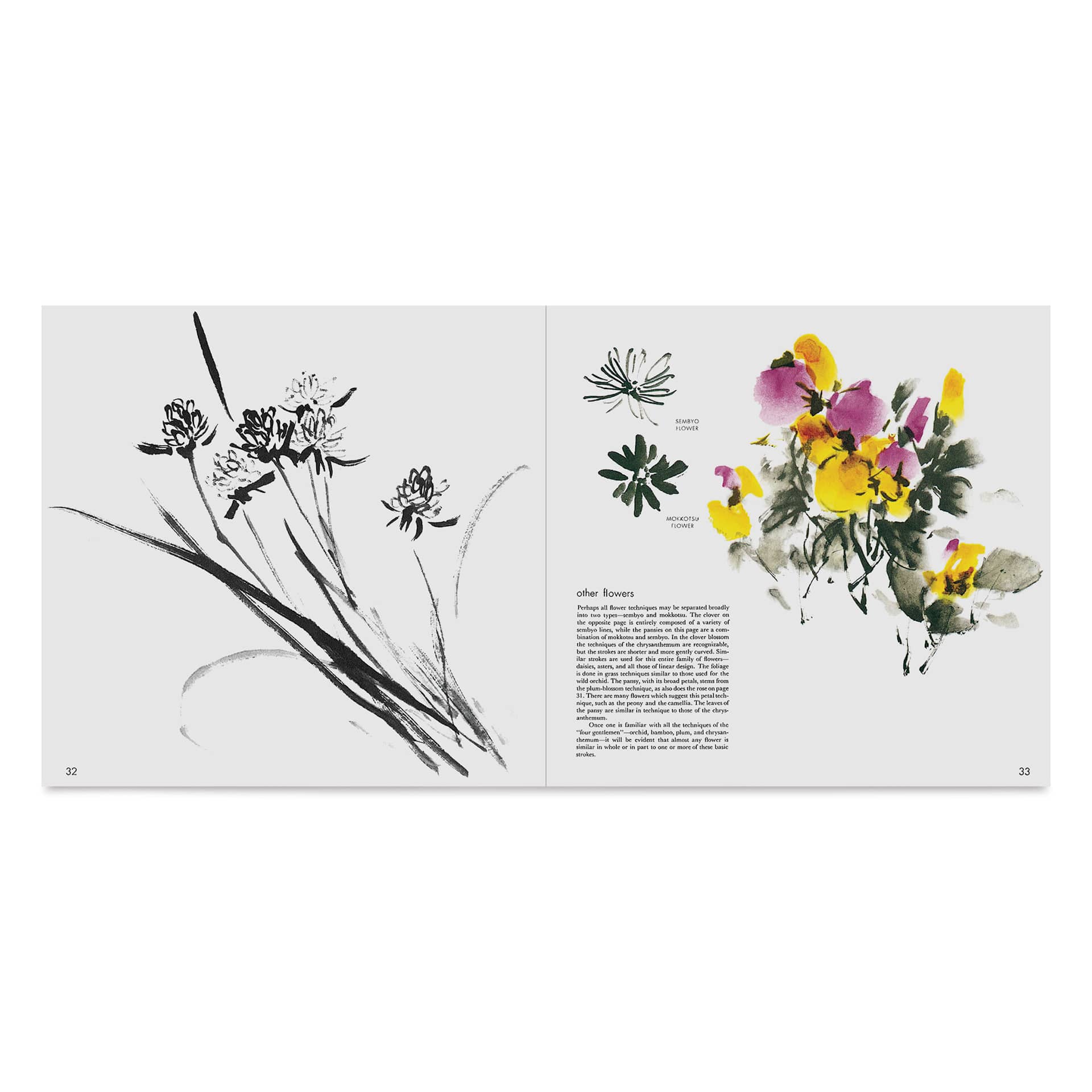 The Art and Technique of Sumi-e, other flowers