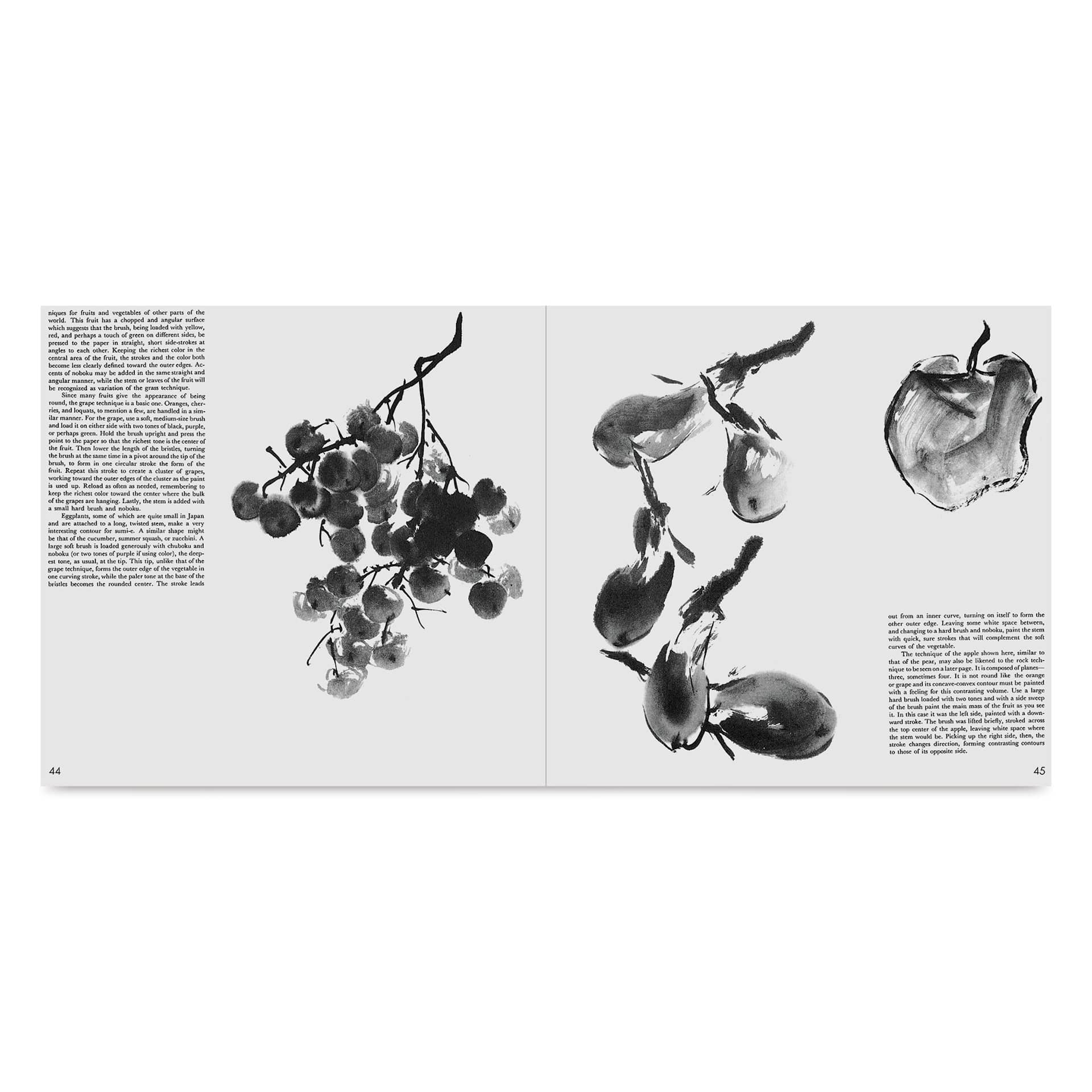 The Art and Technique of Sumi-e, fruits