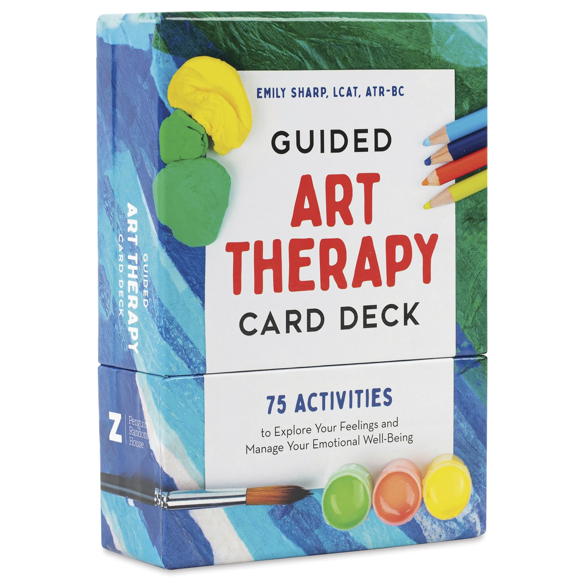 Guided Art Therapy Card Deck, front of packaging