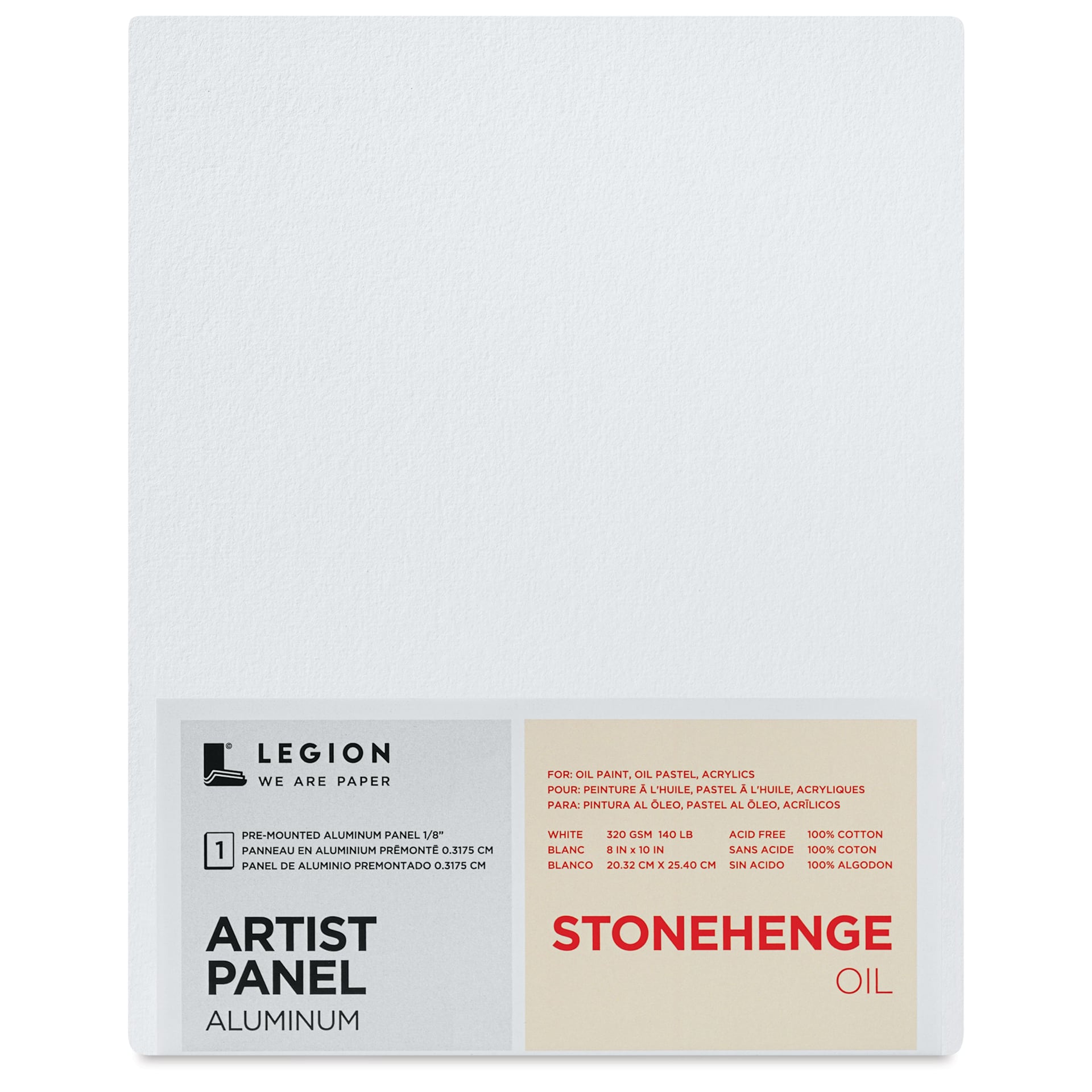 Legion Stonehenge Oil Aluminum Artist Panel - 8" x 10", front of packaging