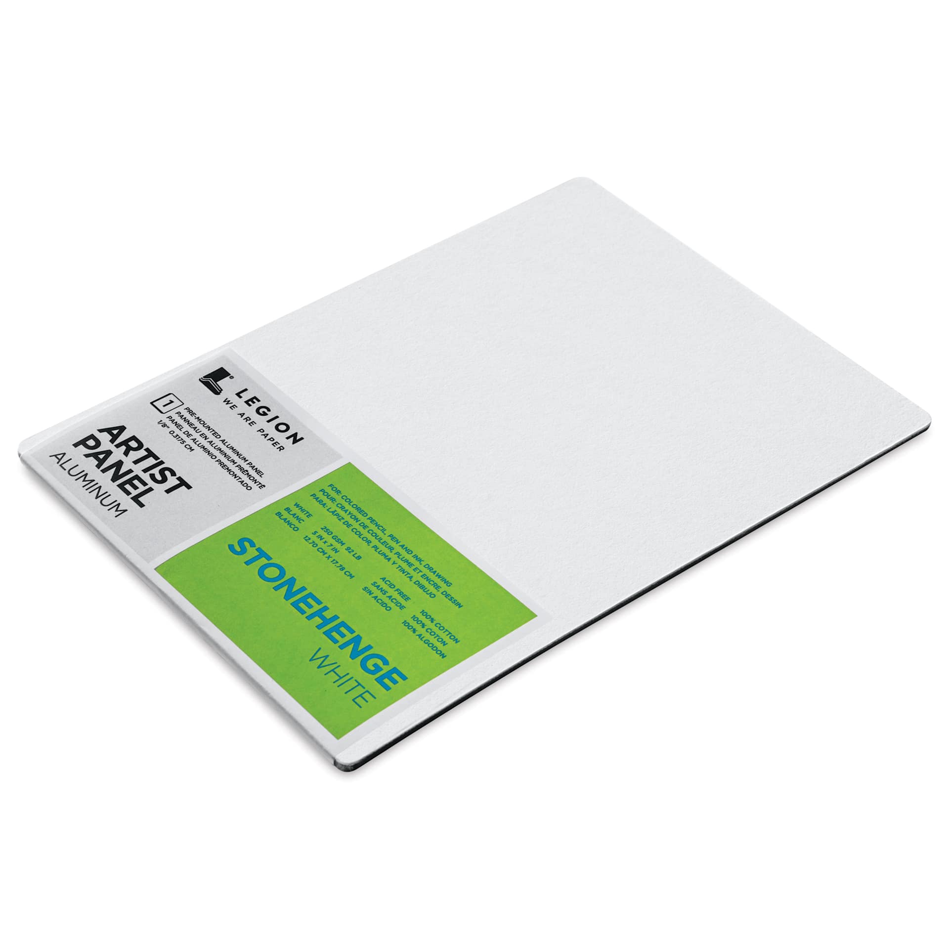 Legion Stonehenge White Drawing Aluminum Artist Panel - 5" x 7", laid out Legion Stonehenge White Drawing Aluminum Artist Panel - 5" x 7", laid out