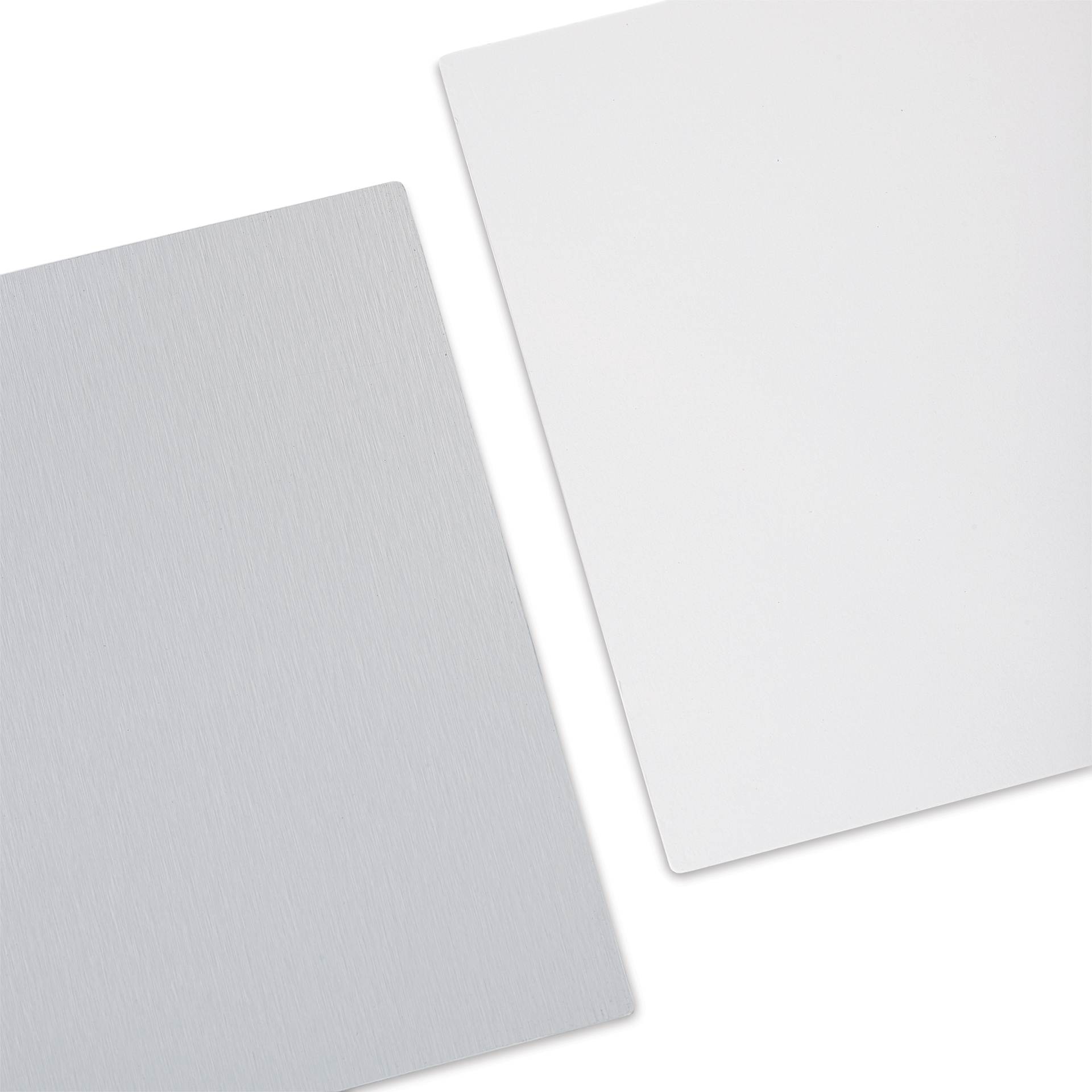 Legion Stonehenge White Drawing Aluminum Artist Panels, front texture and aluminum back shown Legion Stonehenge White Drawing Aluminum Artist Panels, front texture and aluminum back shown