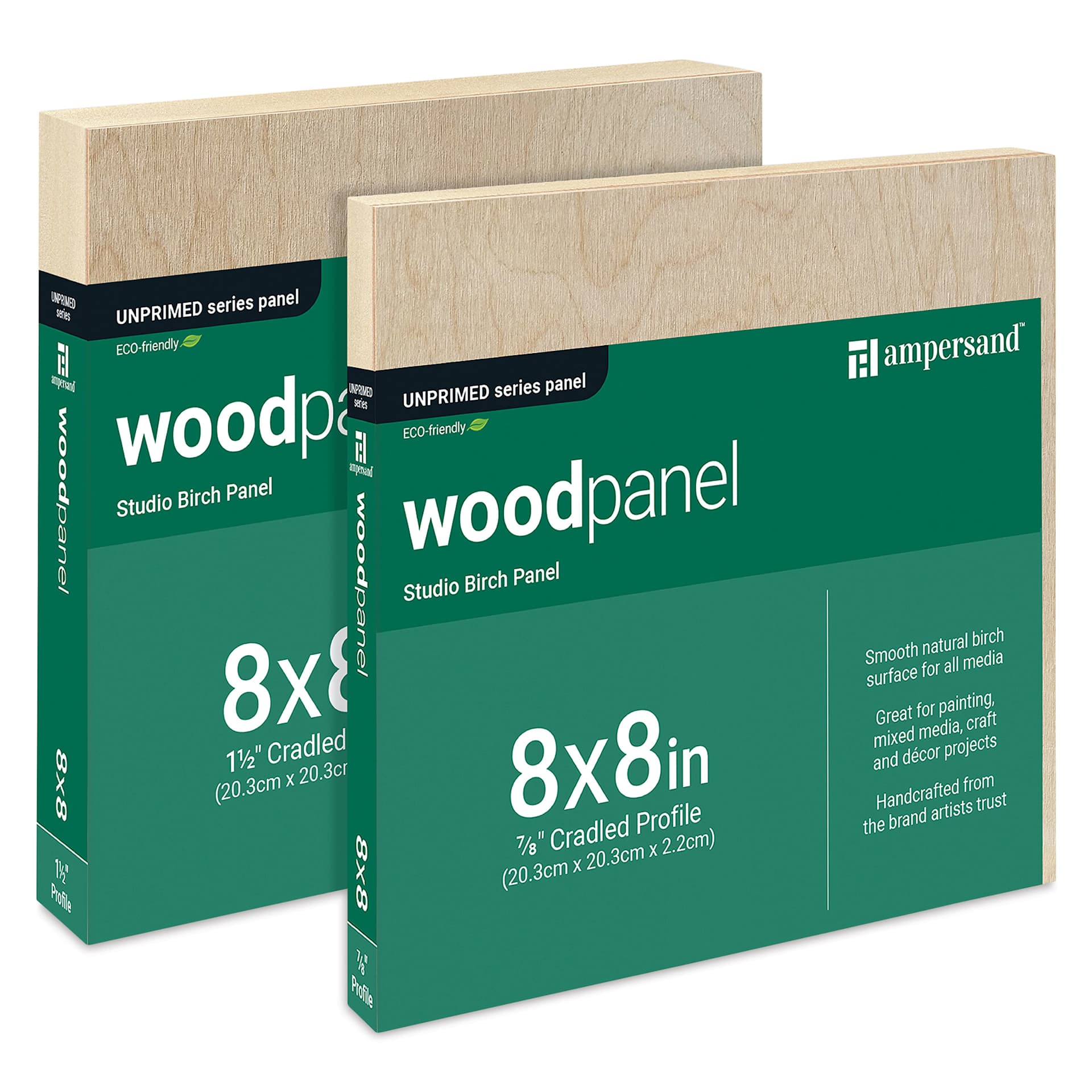 Ampersand Woodpanels are available in two profile depths, 7/8" and 1-1/2".