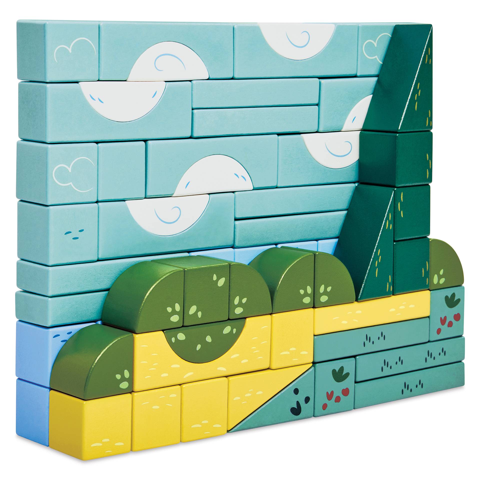 Hape x The Met Van Gogh Building Block Set, assembled