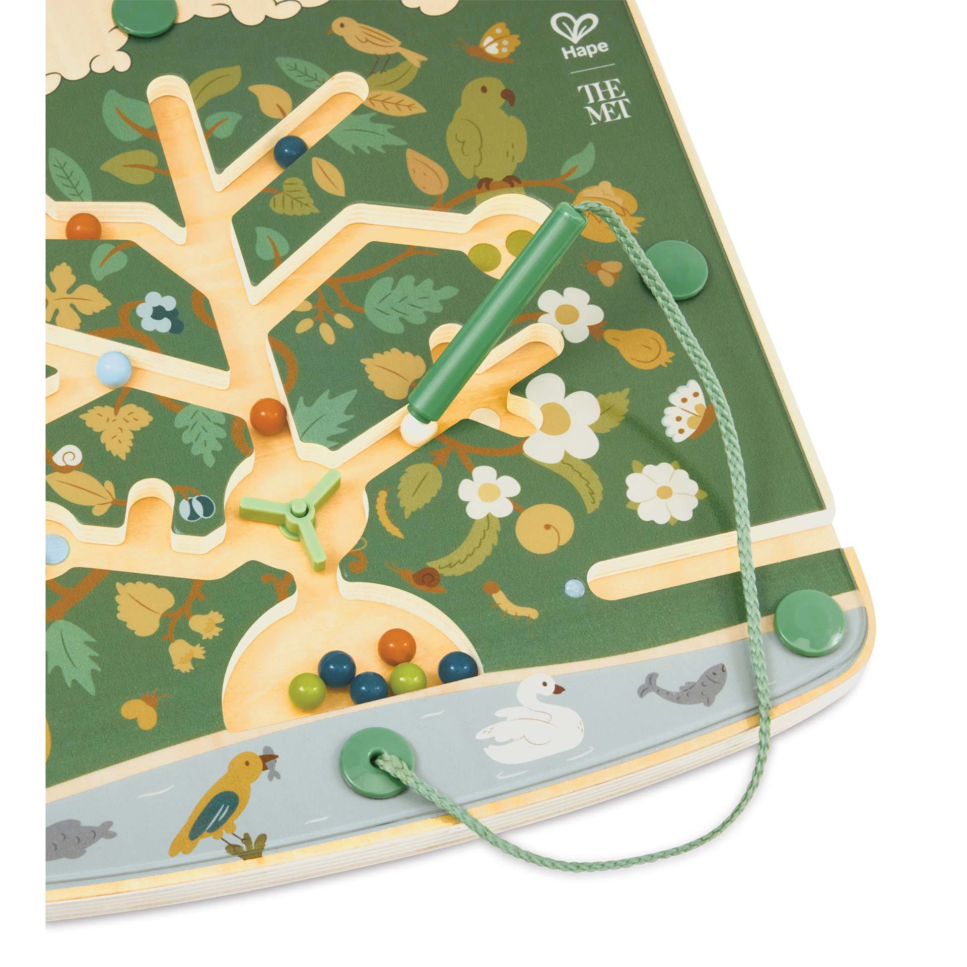 Hape x The Met Tree of Life Magnetic Maze Puzzle, close-up