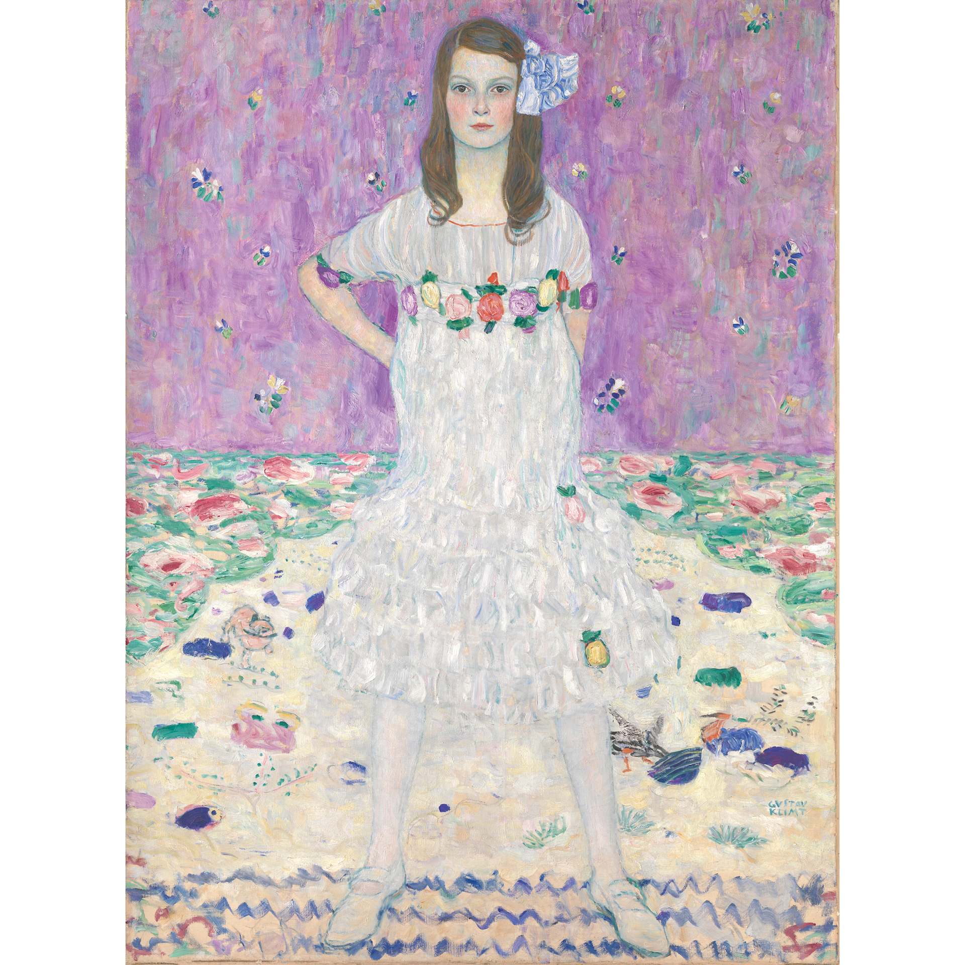 Hape x The Met Klimt Mäda Primavesi Wooden Frame Puzzle - 48 Pieces, finished