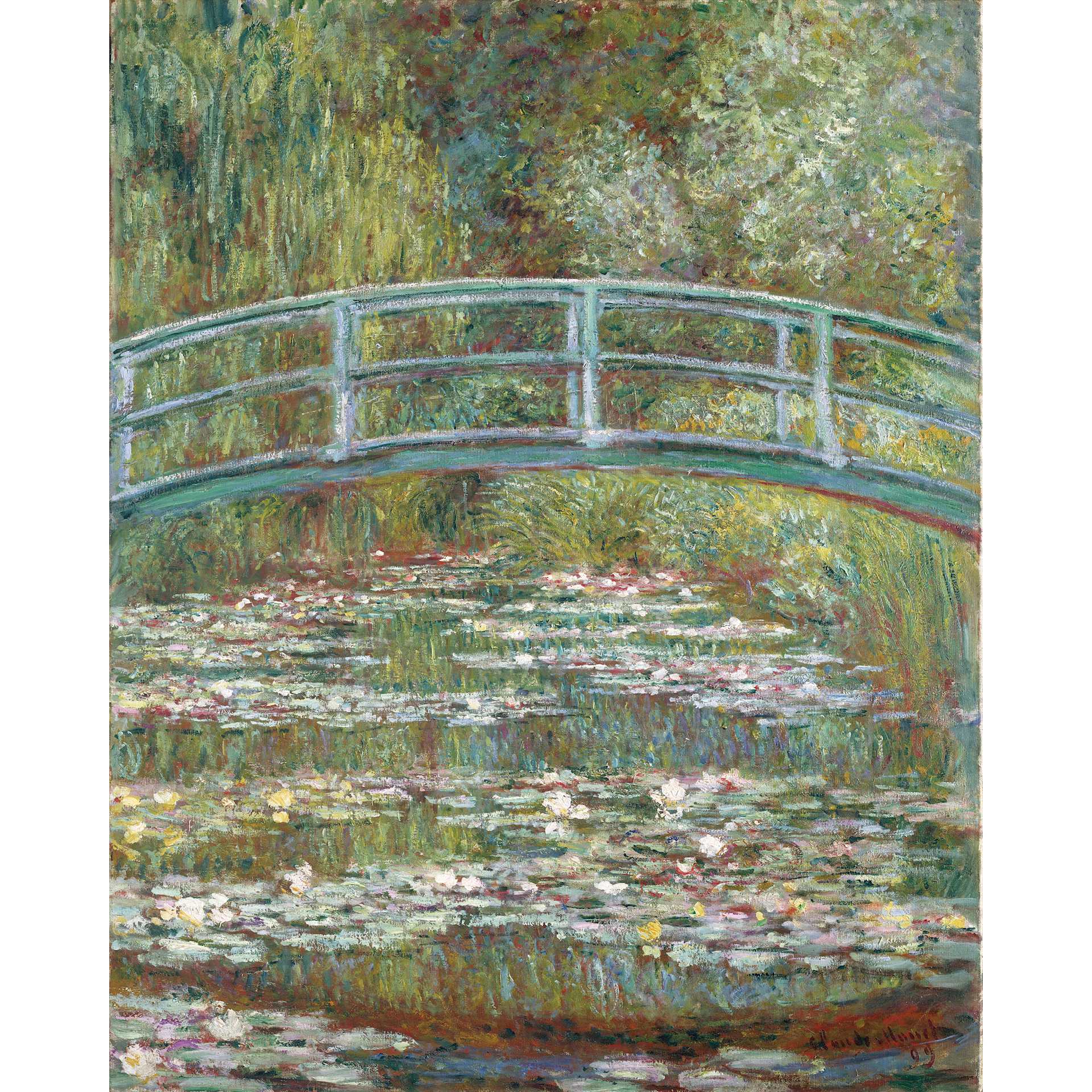 Hape x The Met Monet Water-Lily Garden Wooden Frame Puzzle, finished
