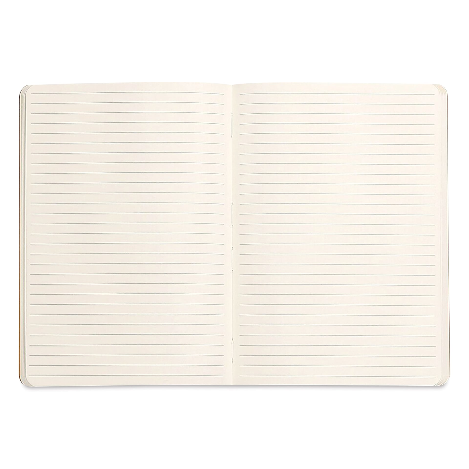 Rhodia Rhodiarama Softcover Notebook - A6, Black, Lined, open