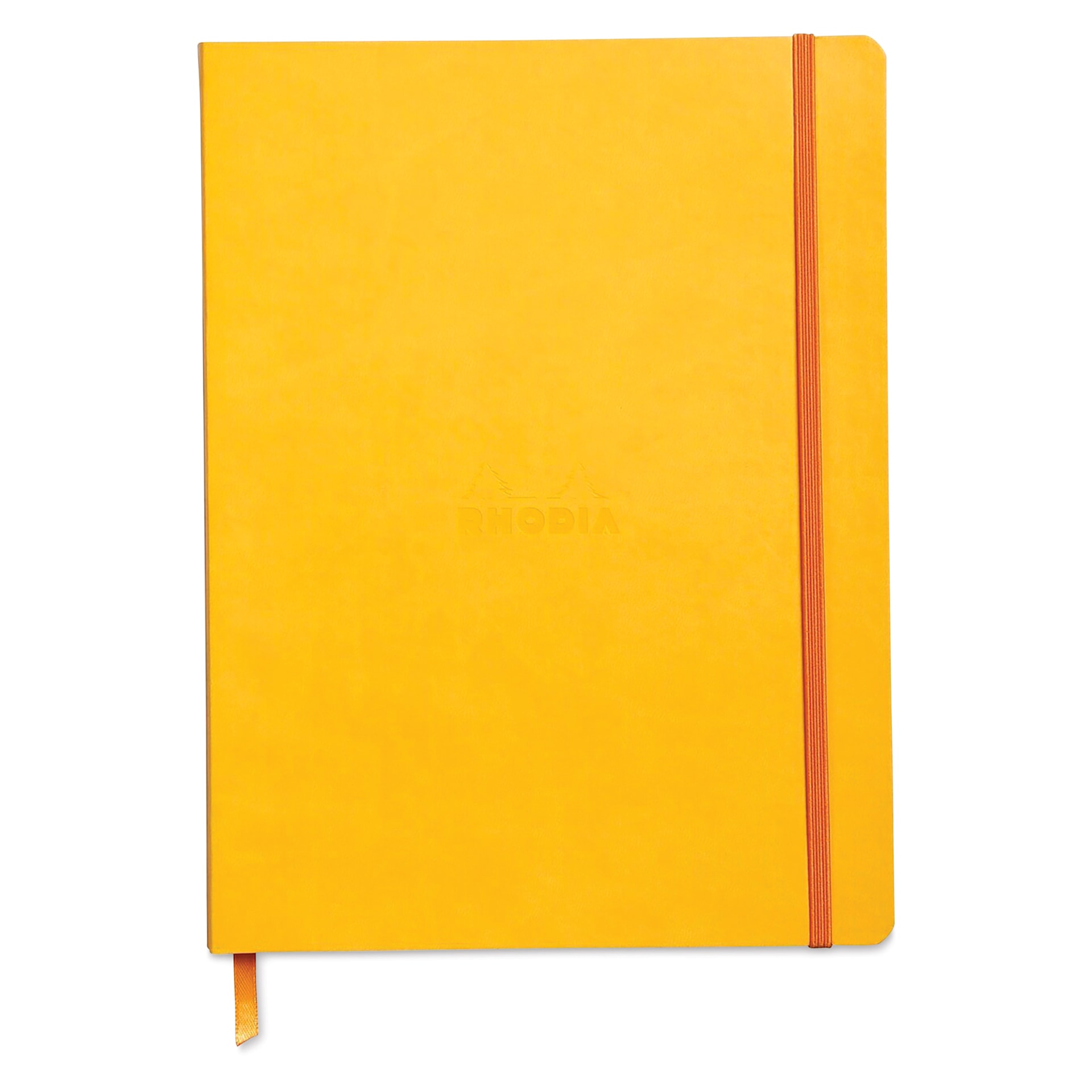Rhodia Rhodiarama Softcover Notebook - 7-1/2" x 9-7/8", Yellow, Dot Grid