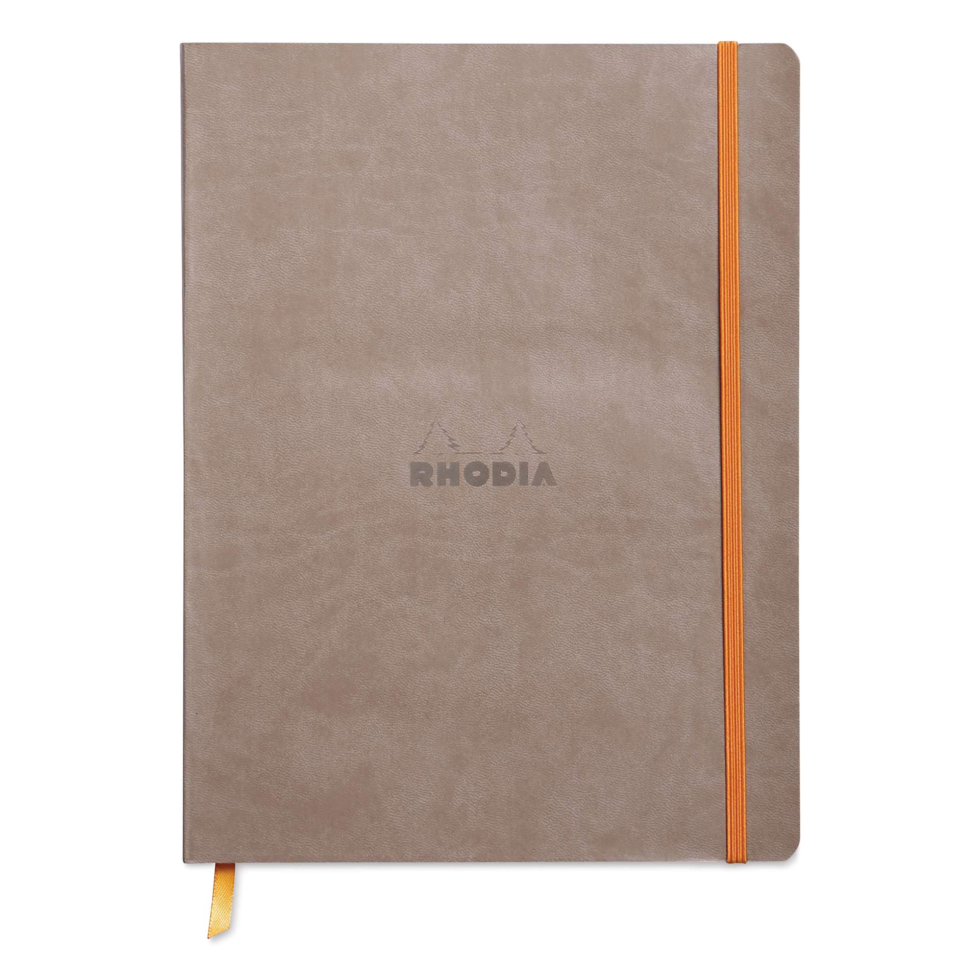 Rhodia Rhodiarama Softcover Notebook - 7-1/2" x 9-7/8", Taupe, Lined