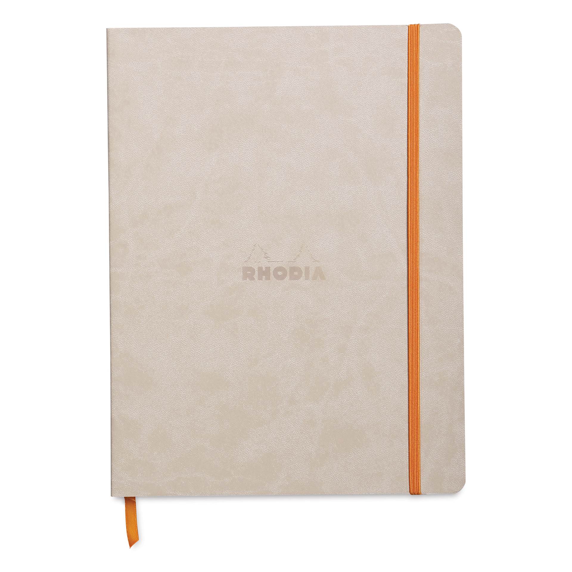 Rhodia Rhodiarama Softcover Notebook - 7-1/2" x 9-7/8", Beige, Lined
