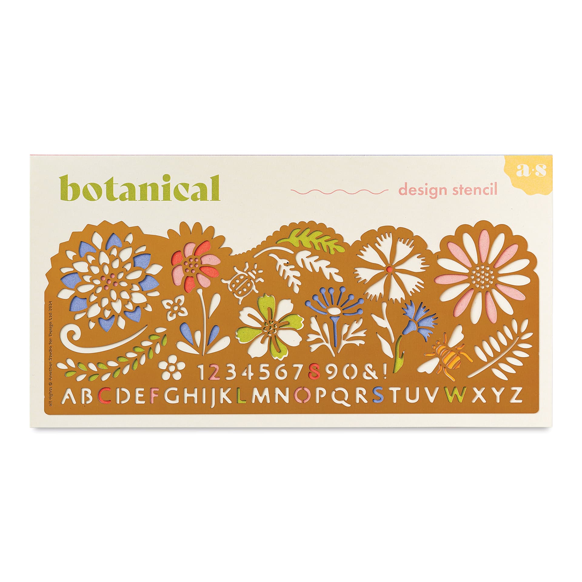 Another Studio Brass Stencil - Botanical, front of package