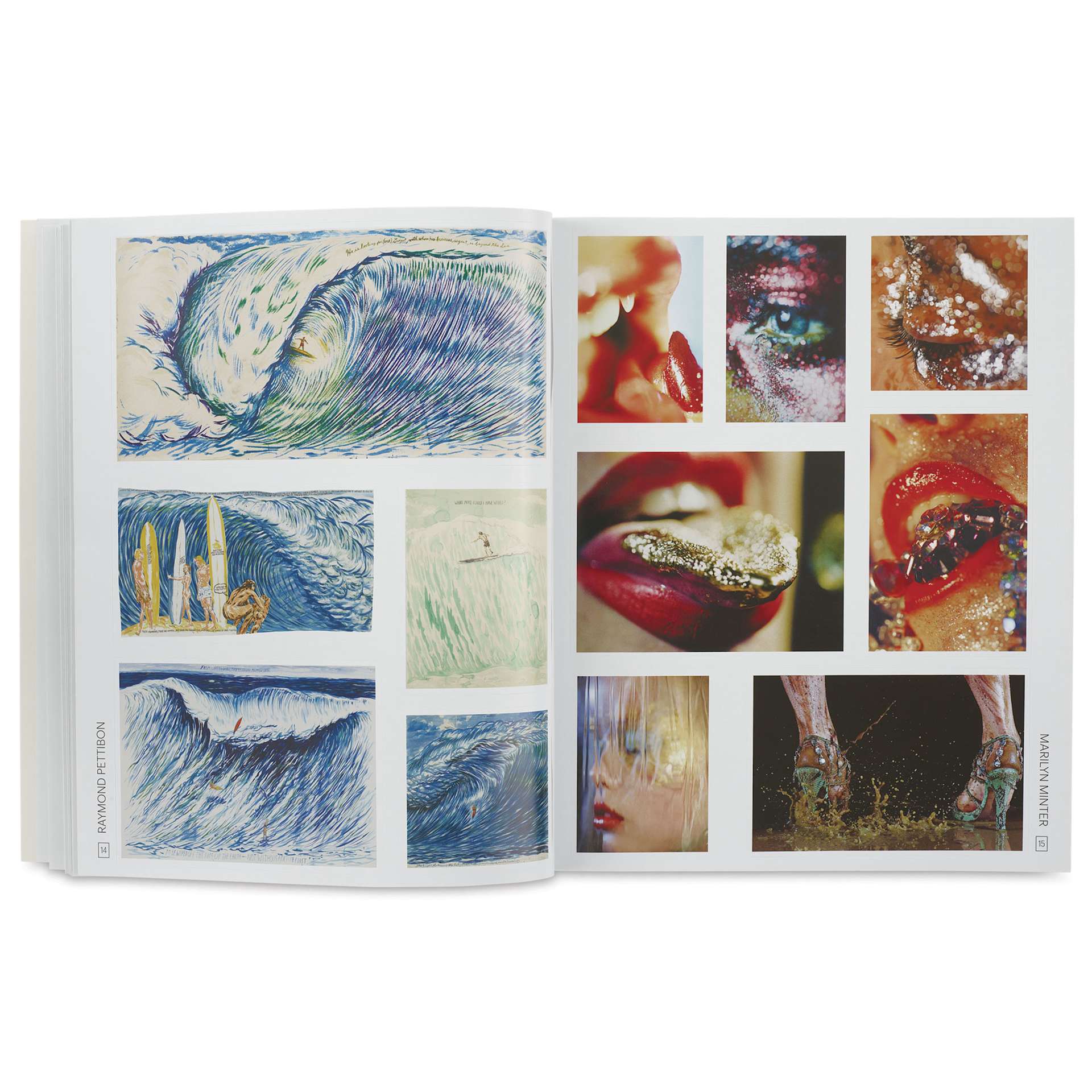 The Unbelievably Fantastic Artists’ Sticker Book, open