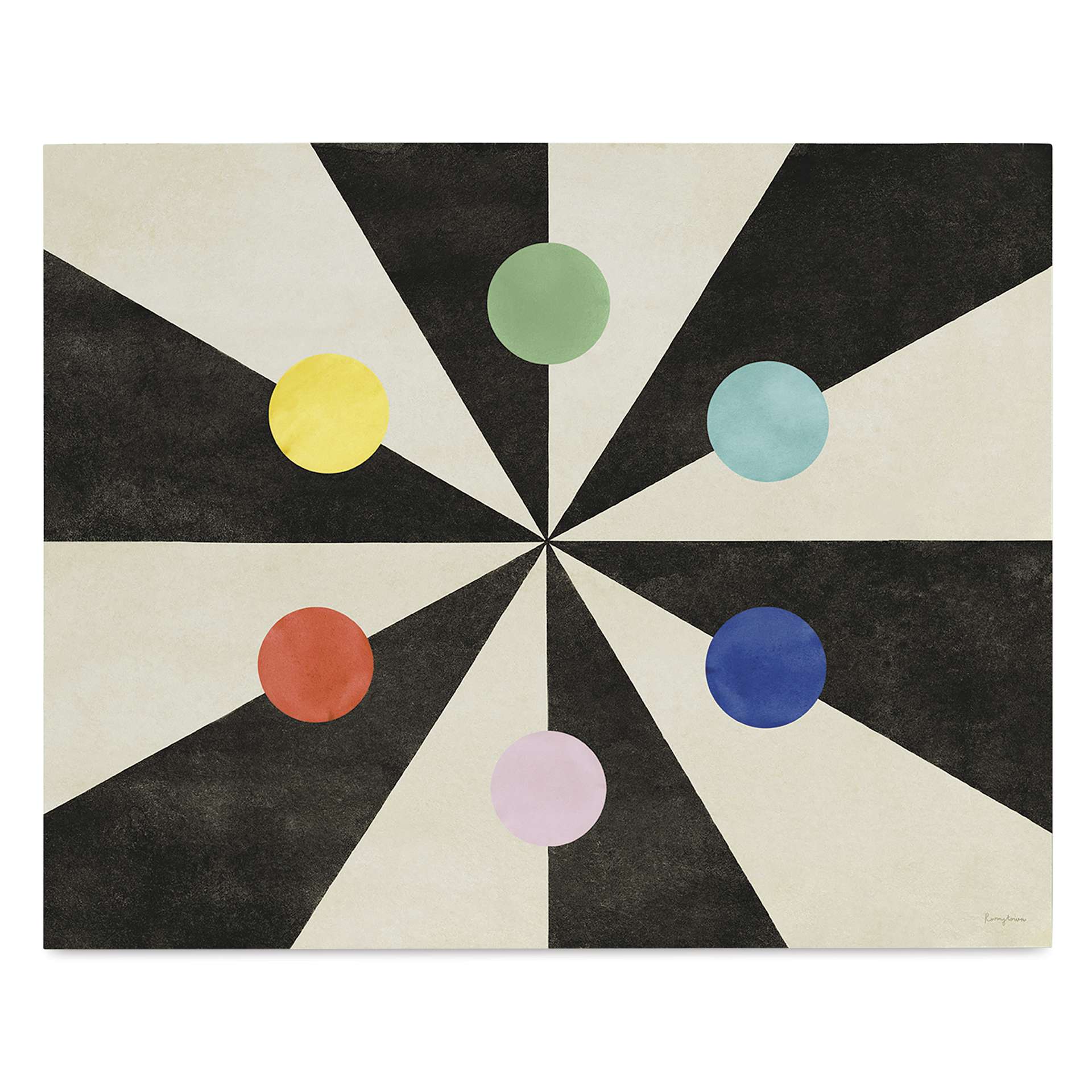 Roomytown Benson's Color Hexagon Fine Art Giclee Print - 11" x 14"
