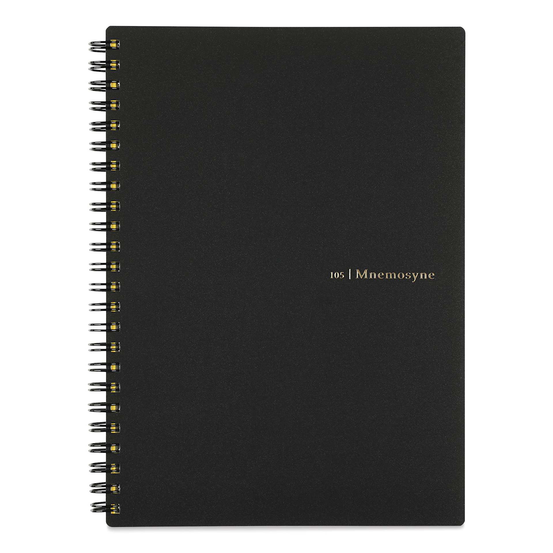 Maruman Mnemosyne Notebook - Black, A5, Dot Grid, front