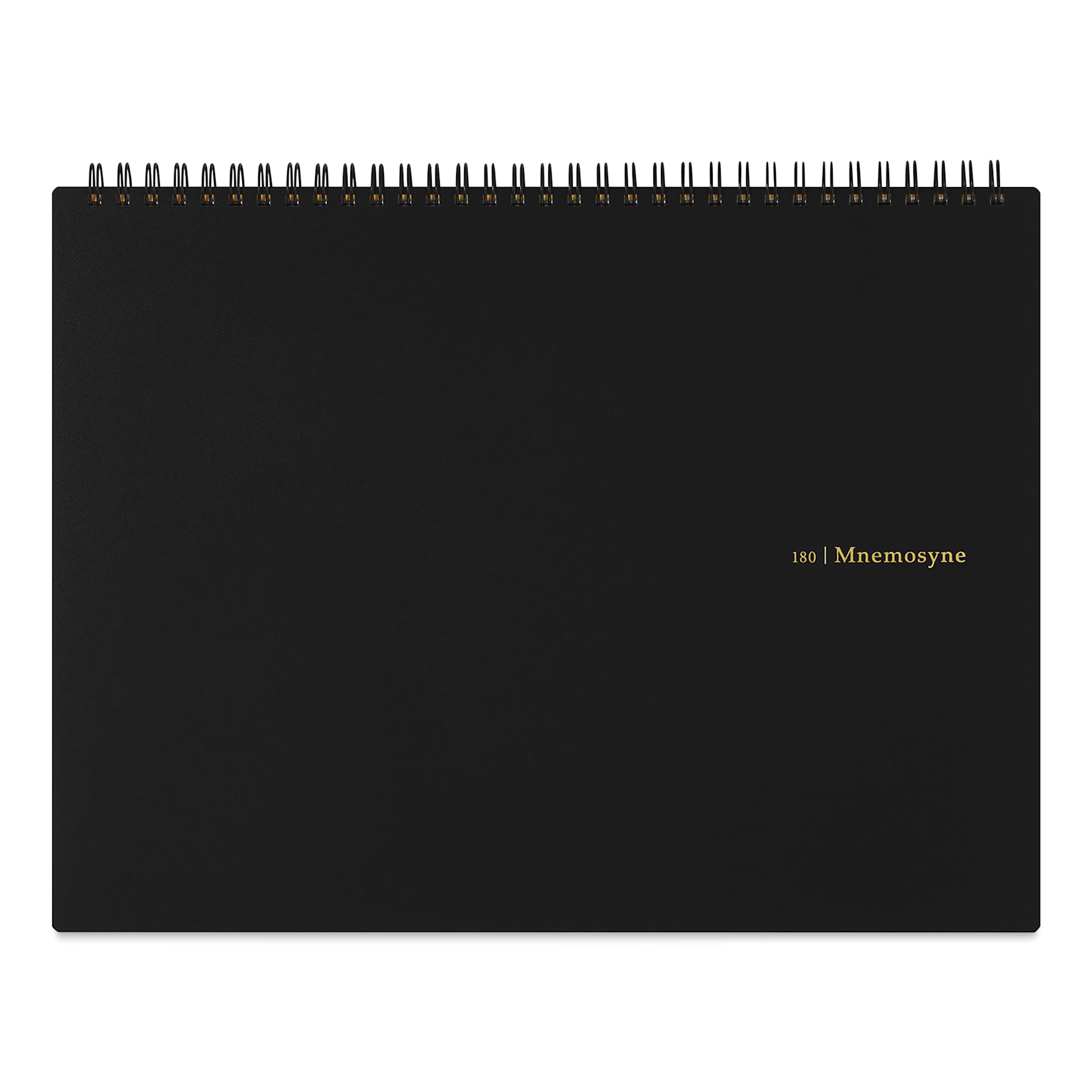 Maruman Mnemosyne Notebook - Black, A4, Graph, front