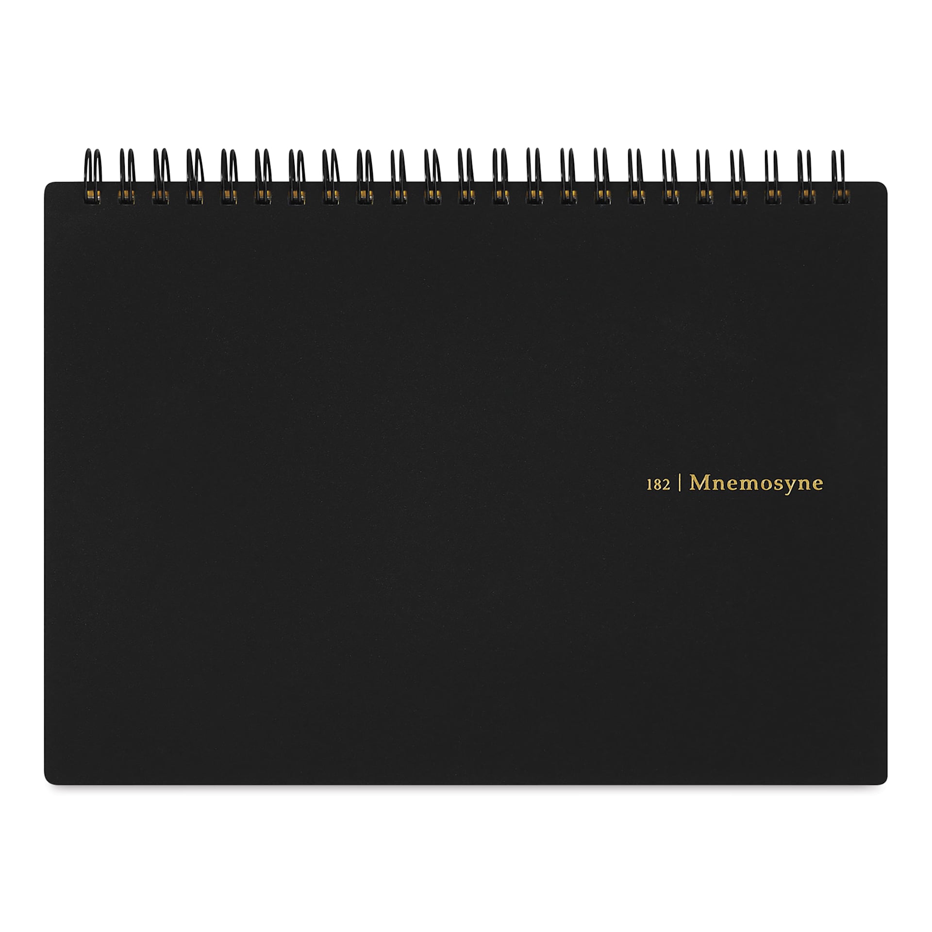 Maruman Mnemosyne Notebook - Black, A5, Graph, front