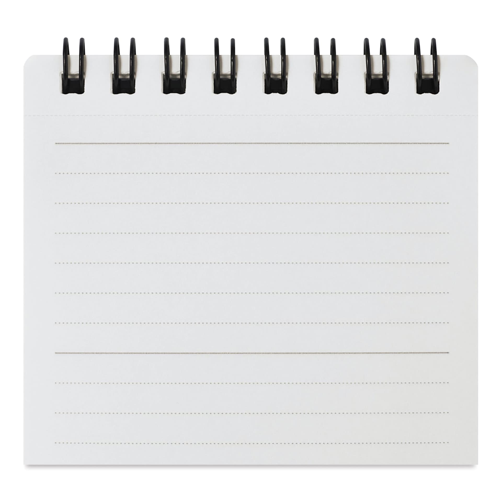 Maruman’s Mnemosyne Reporter Notebook - B7, Black, 3" x 5", close-up of line spacing