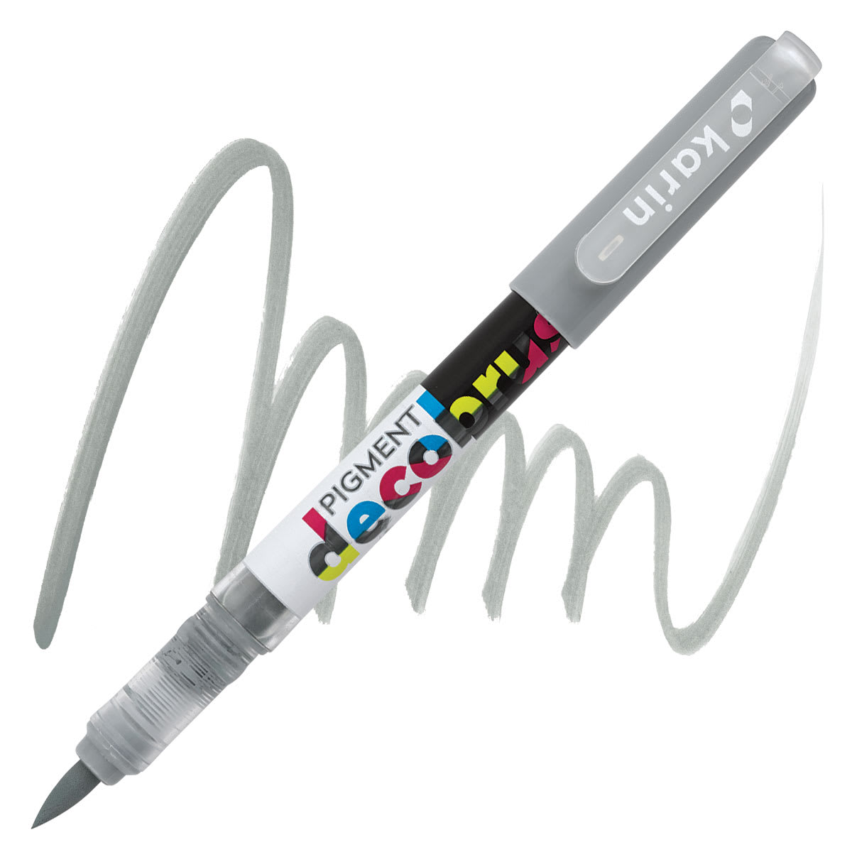 Karin Pigment Decobrush Marker - Neutral Grey 2 marker and swatch