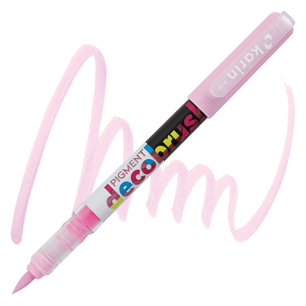 Karin Pigment Decobrush Marker - Pastel Red Lilac marker and swatch