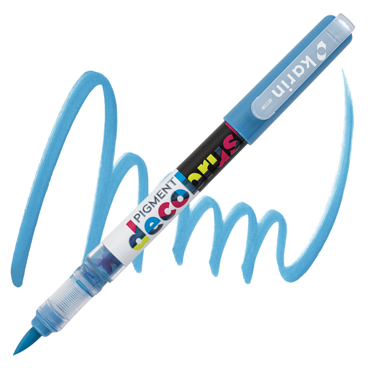 Karin Pigment Decobrush Marker - Aegean marker and swatch