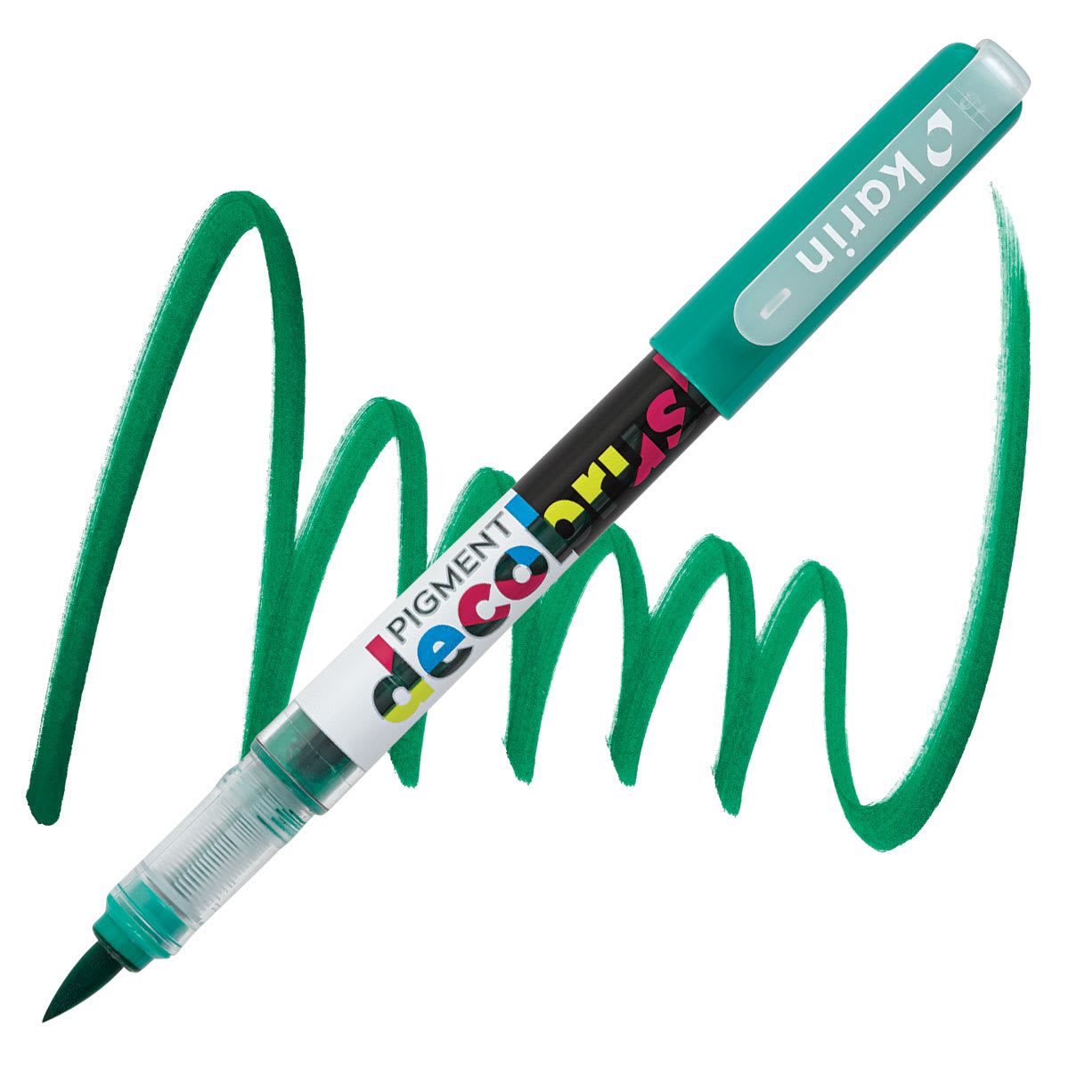 Karin Pigment Decobrush Marker - Ocean Teal marker and swatch