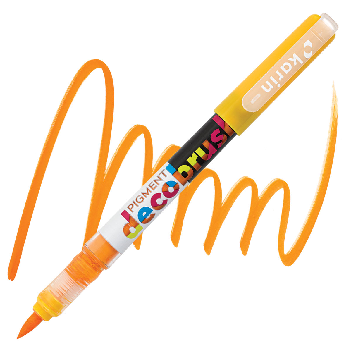 Karin Pigment Decobrush Marker - Gold marker and swatch