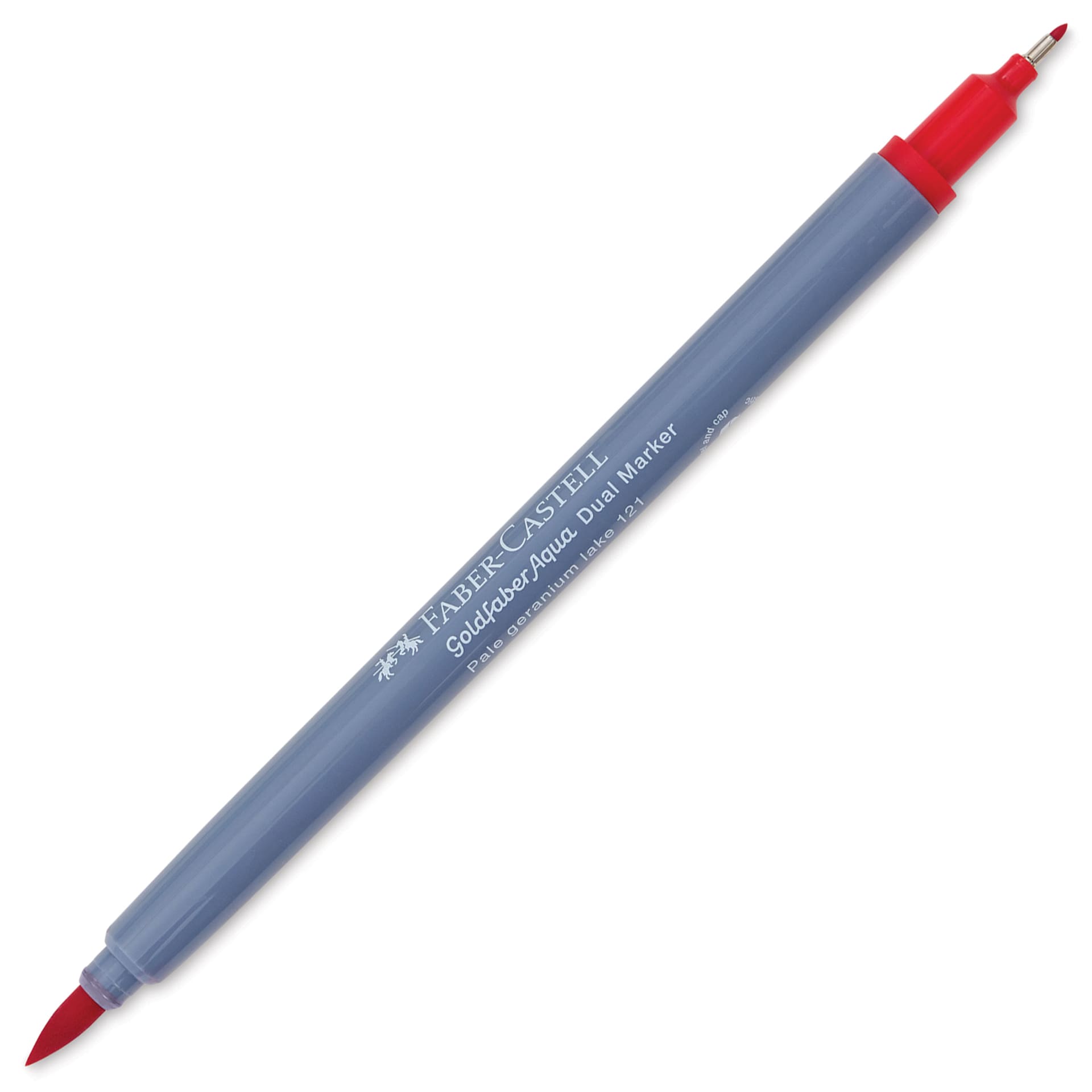 Faber-Castell Goldfaber Aqua Dual Marker - 121 Pale Geranium Lake (marker with caps removed)