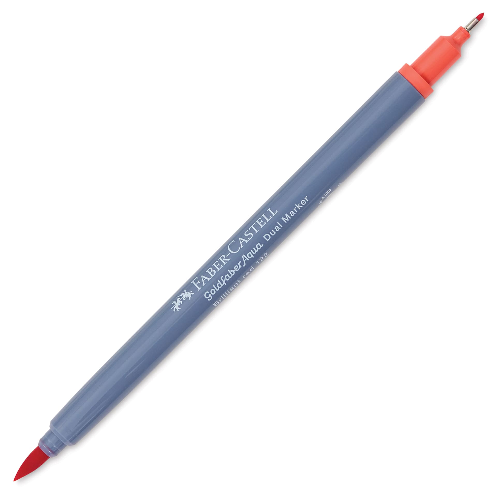 Faber-Castell Goldfaber Aqua Dual Marker - 122 Brilliant Red (marker with caps removed)