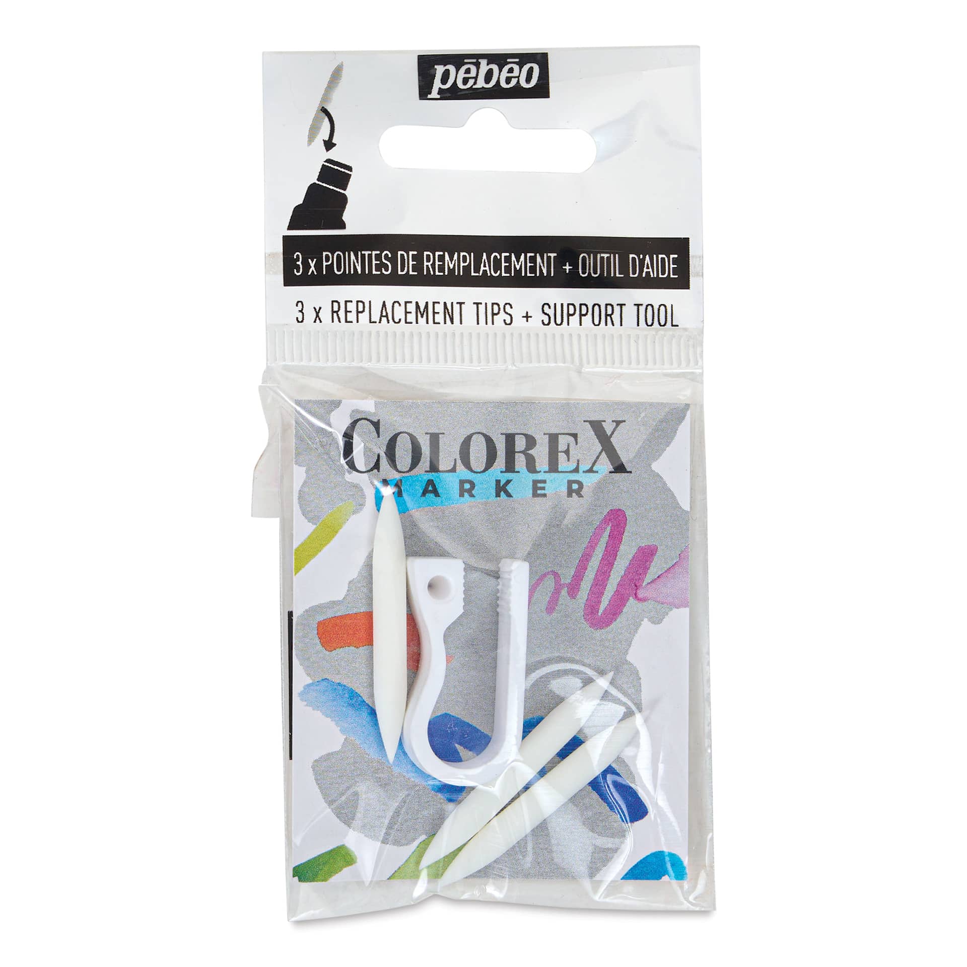 Pebeo Colorex Replacement Nibs, front of packaging
