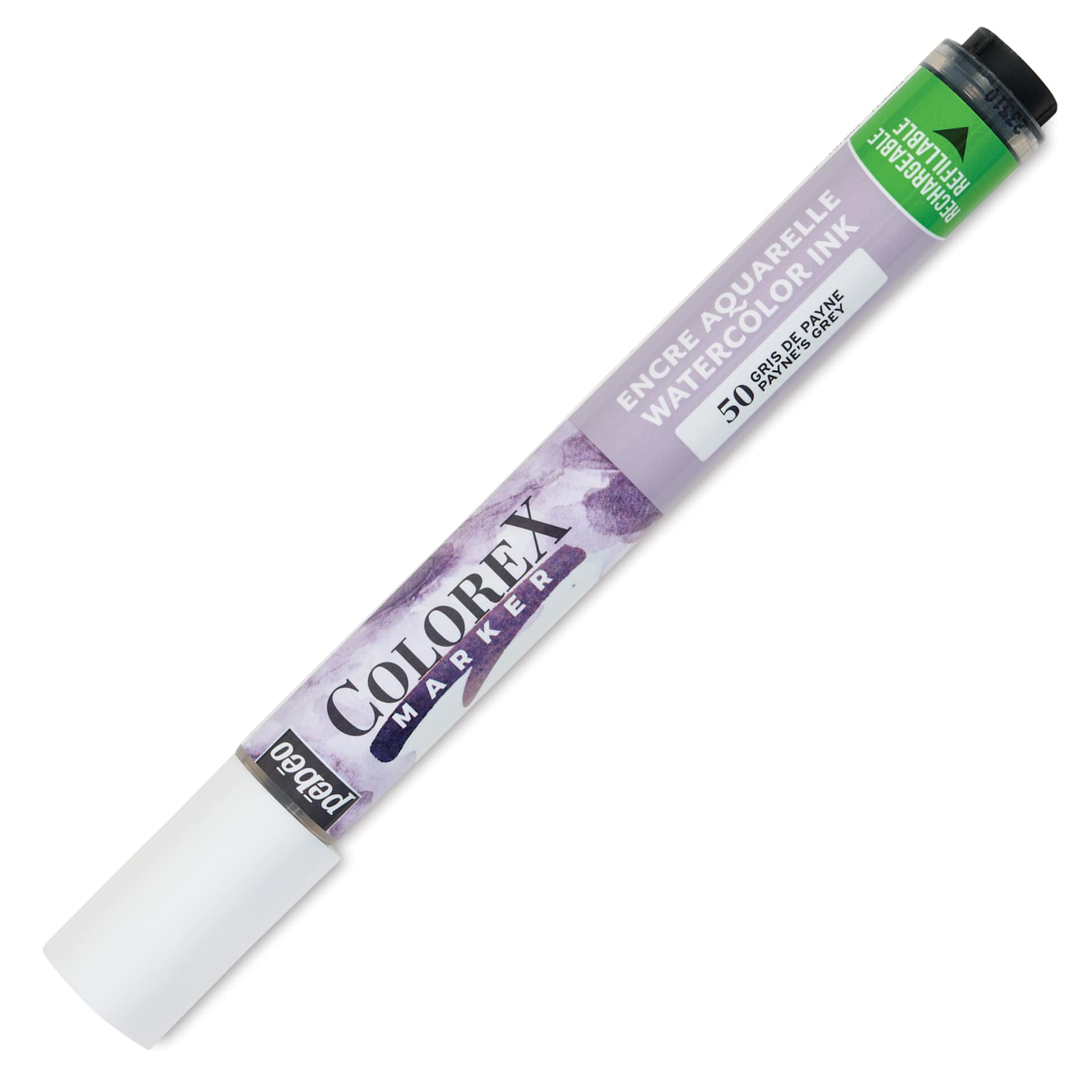 Pebeo Colorex Refillable Marker - Payne's Grey, cap on