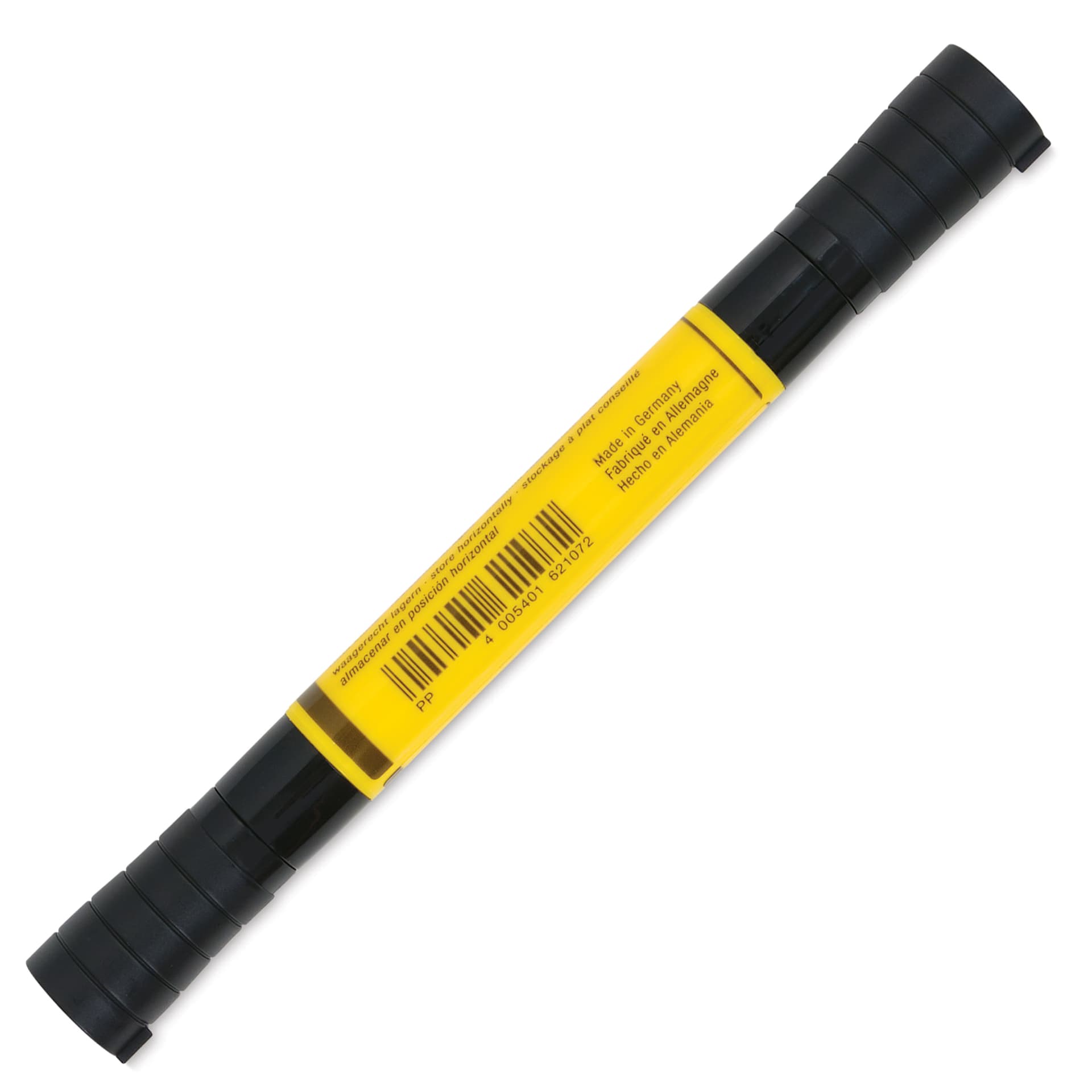 Faber-Castell Pitt Artist Pen Dual Tip Marker - Cadmium Yellow 107 back of marker