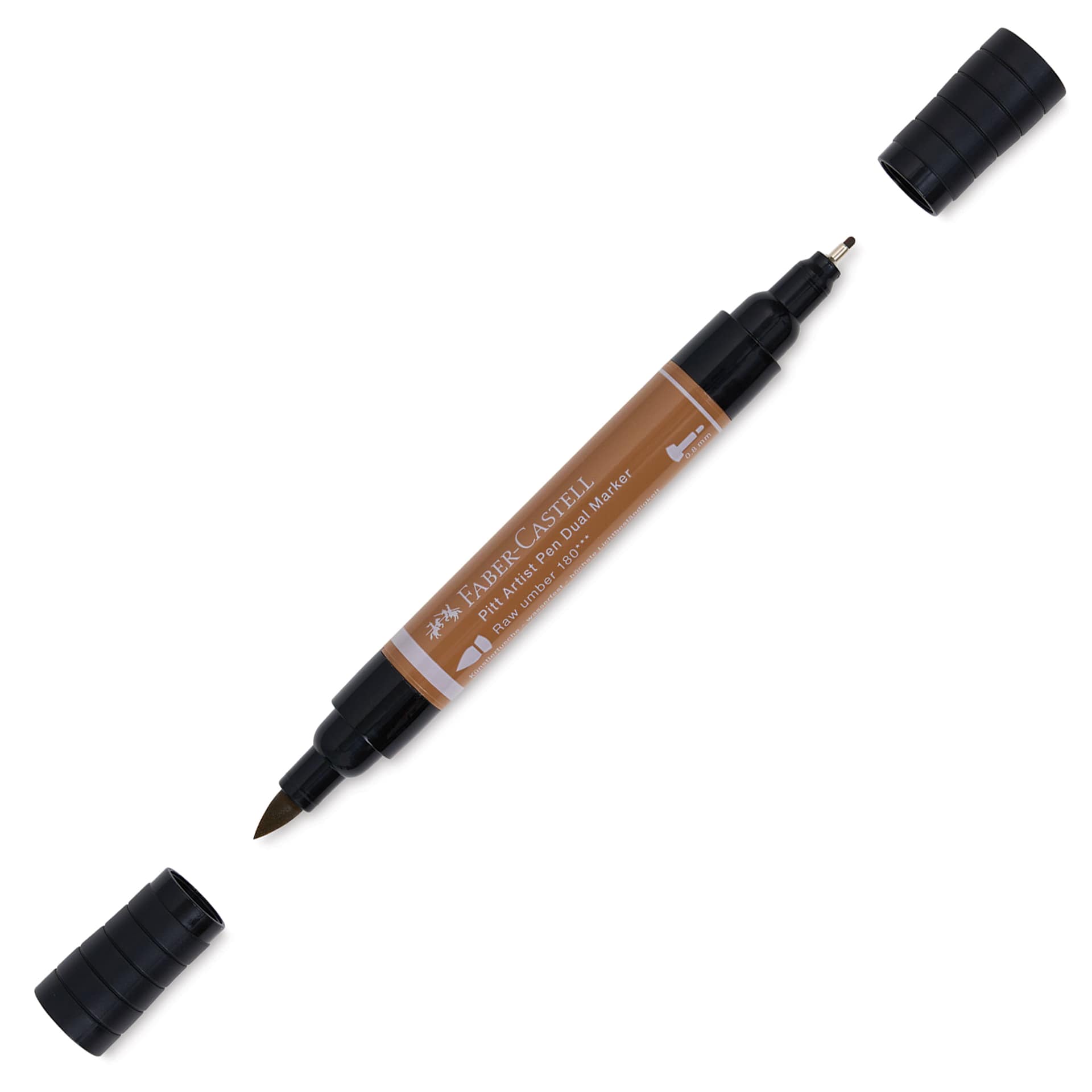 Faber-Castell Pitt Artist Pen Dual Tip Marker - Raw Umber 180