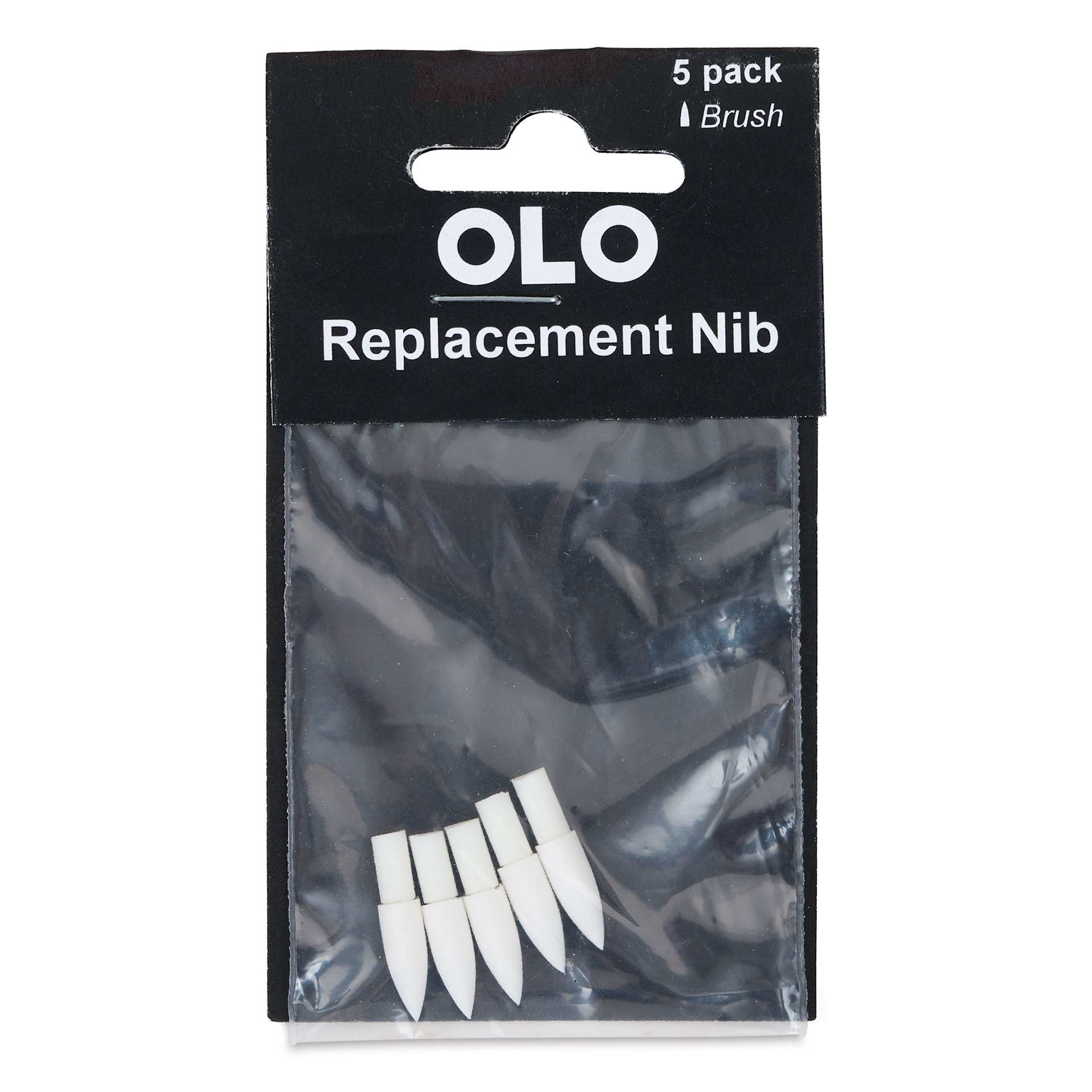 Olo Nib Replacements - Brush-Tip, Pkg of 5 in package Olo Nib Replacements - Brush-Tip, Pkg of 5 in package