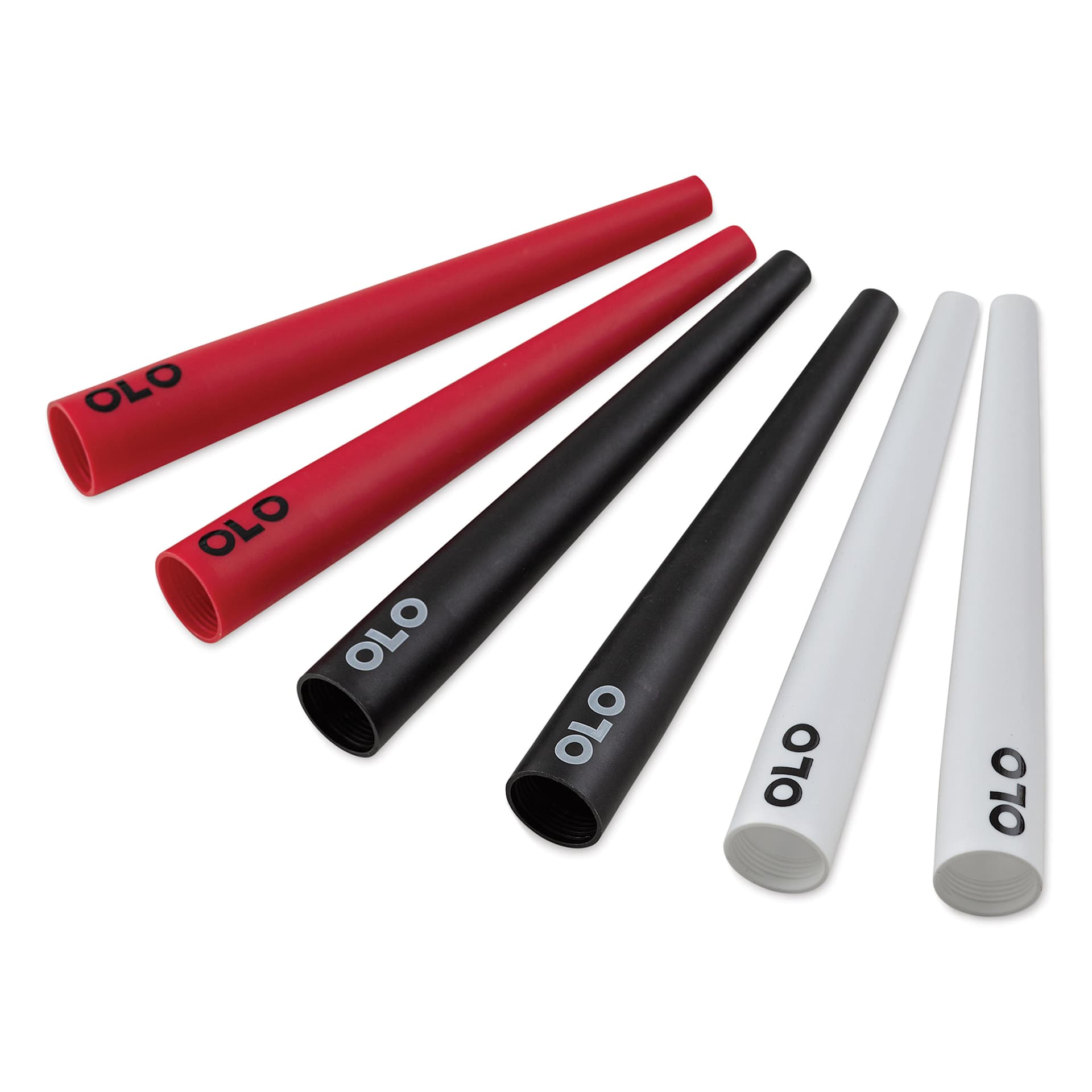 Olo Brush Handles sold as packs of two in a variety of colors. Olo Brush Handles sold as packs of two in a variety of colors.