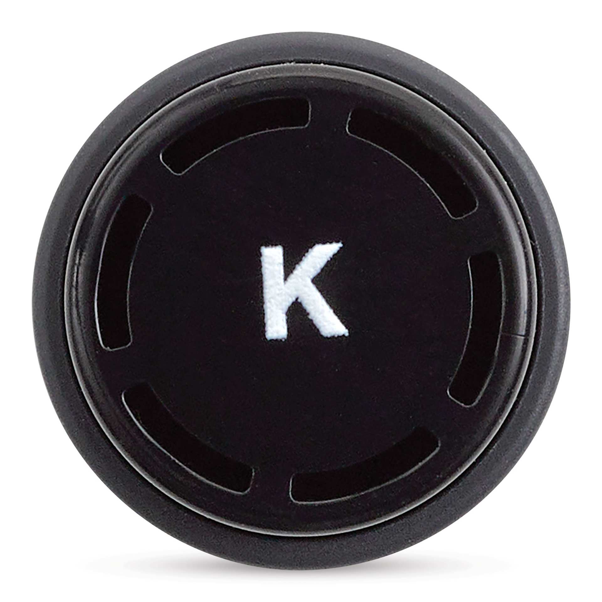 Olo Chisel Tip Half-Marker - K Pure Black end of cap