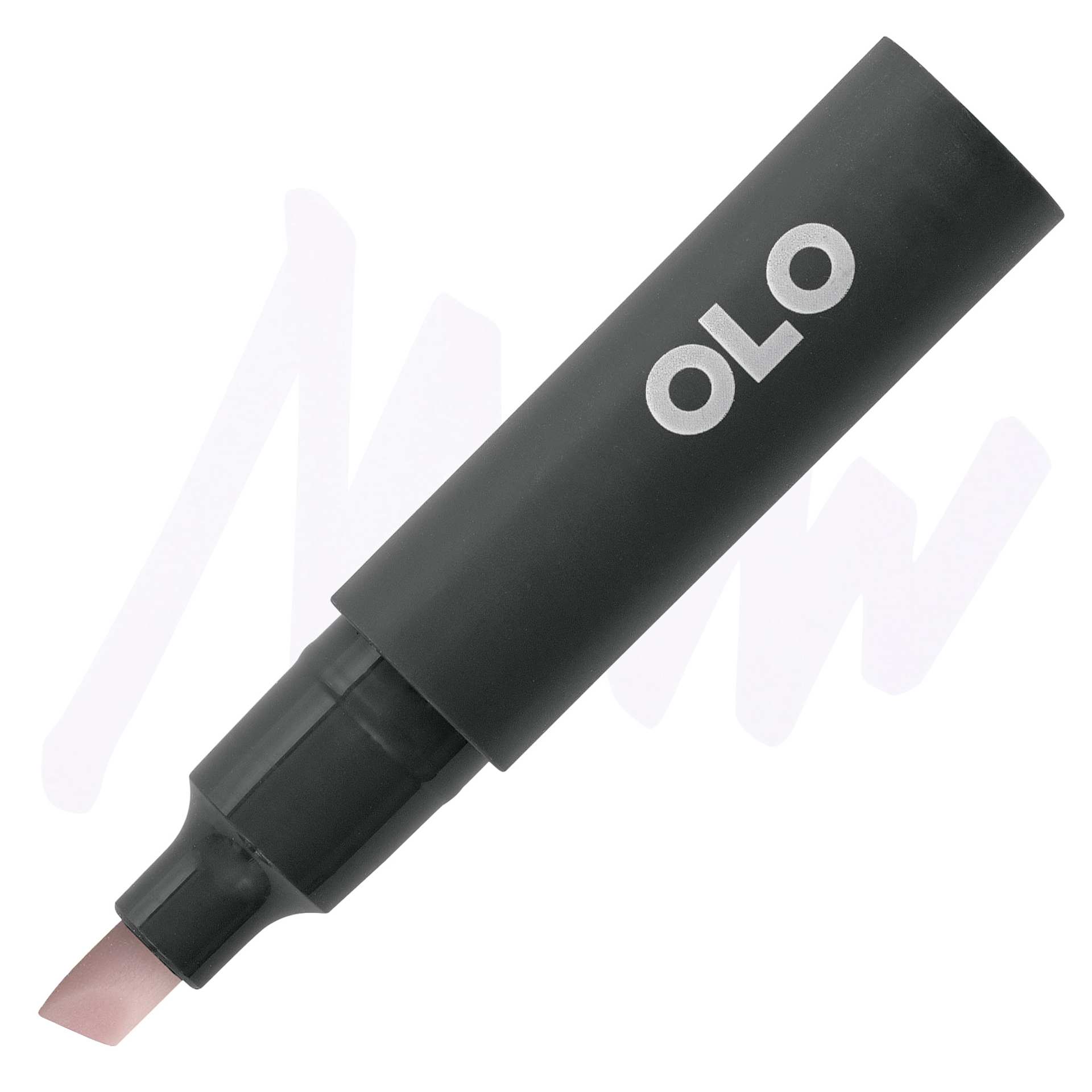 Olo Chisel-Tip Half Marker - CG0 Cool Gray 0 marker and swatch