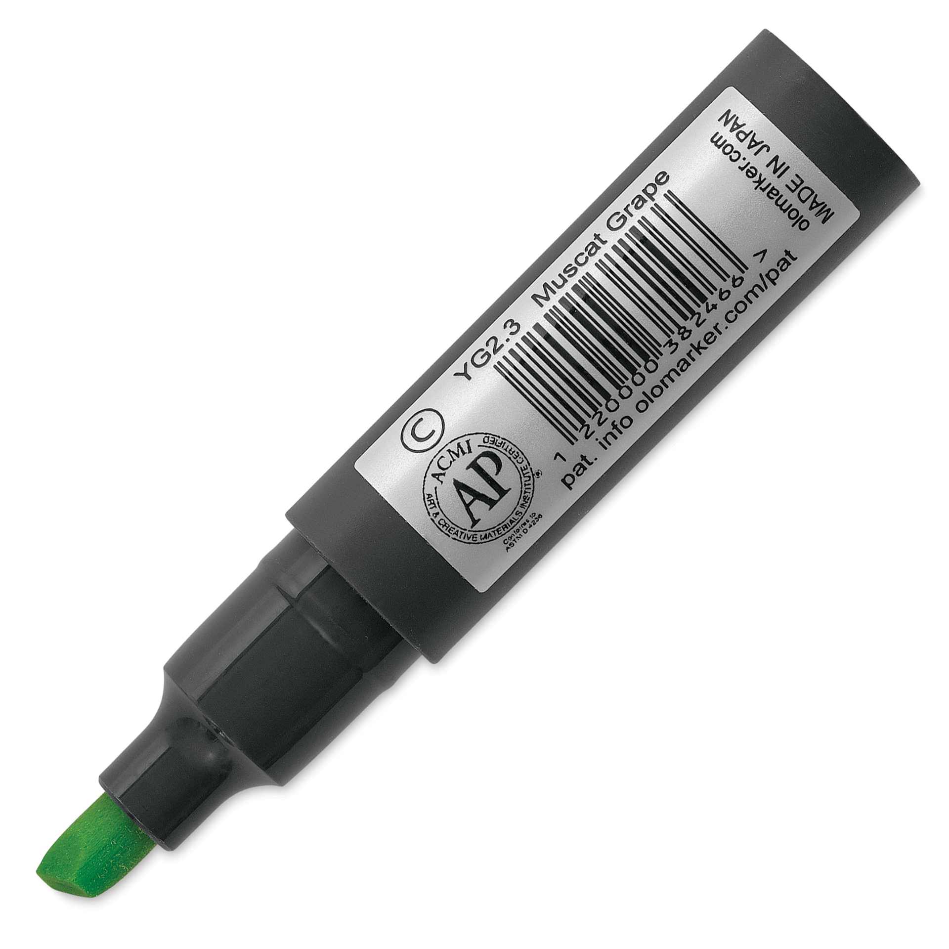Olo Chisel Tip Half-Marker - YG2.3 Muscat Grape back of marker