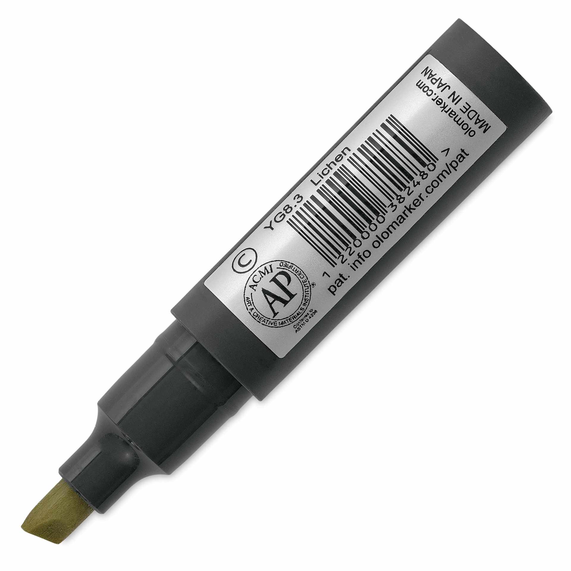 Olo Chisel-Tip Half Marker - YG8.3 Lichen back of marker