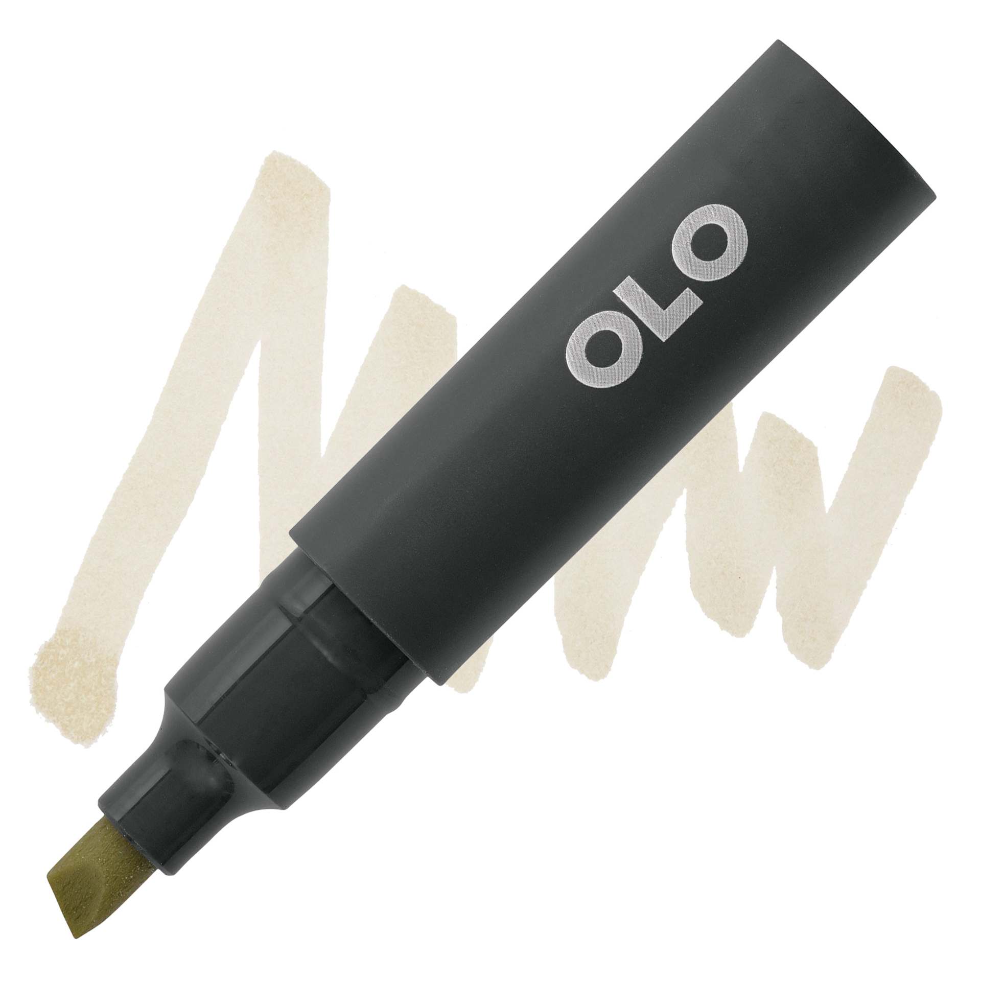 Olo Chisel-Tip Half Marker - YG8.3 Lichen marker and swatch