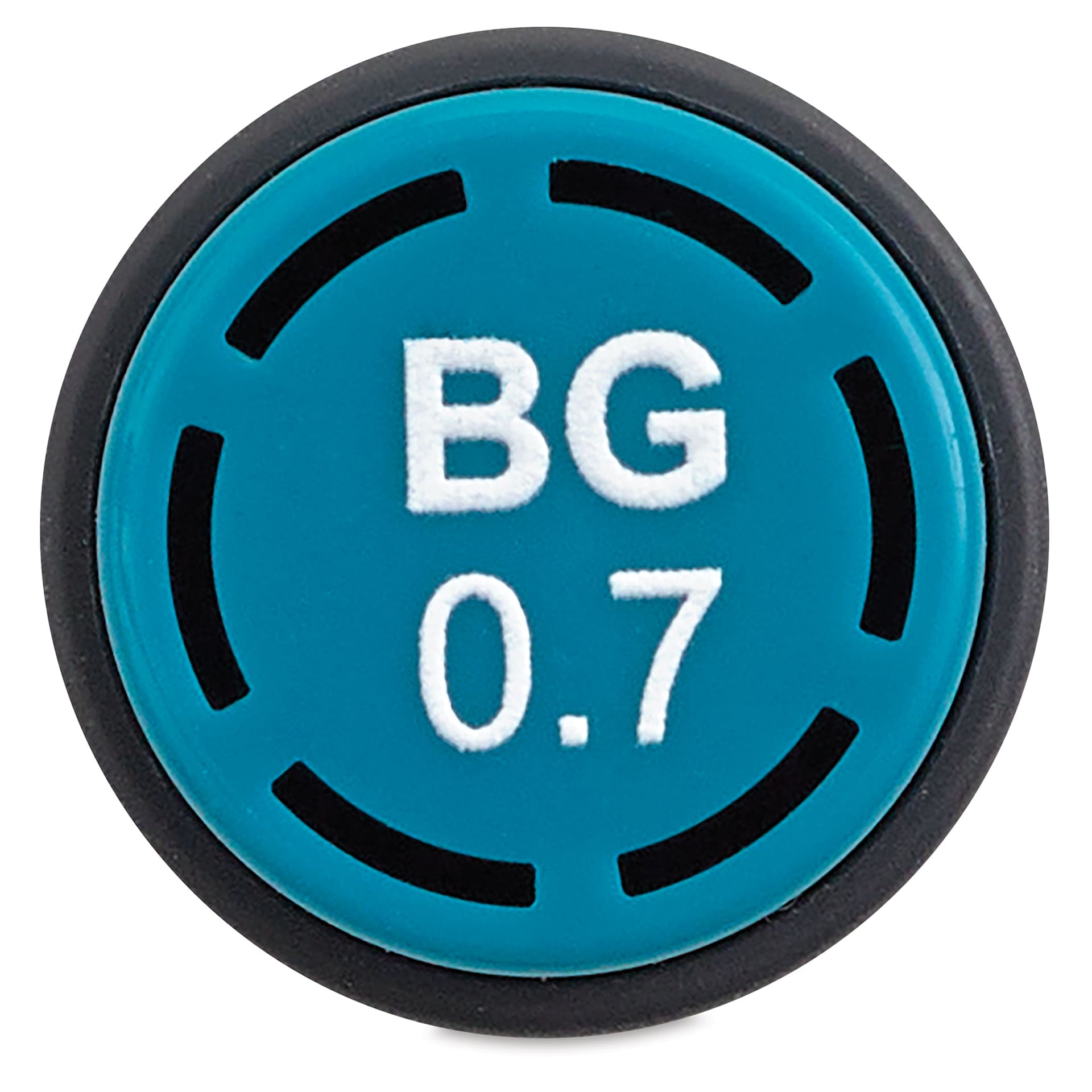 Olo Chisel-Tip Half Marker - BG0.7 Blue Iguana end of cap