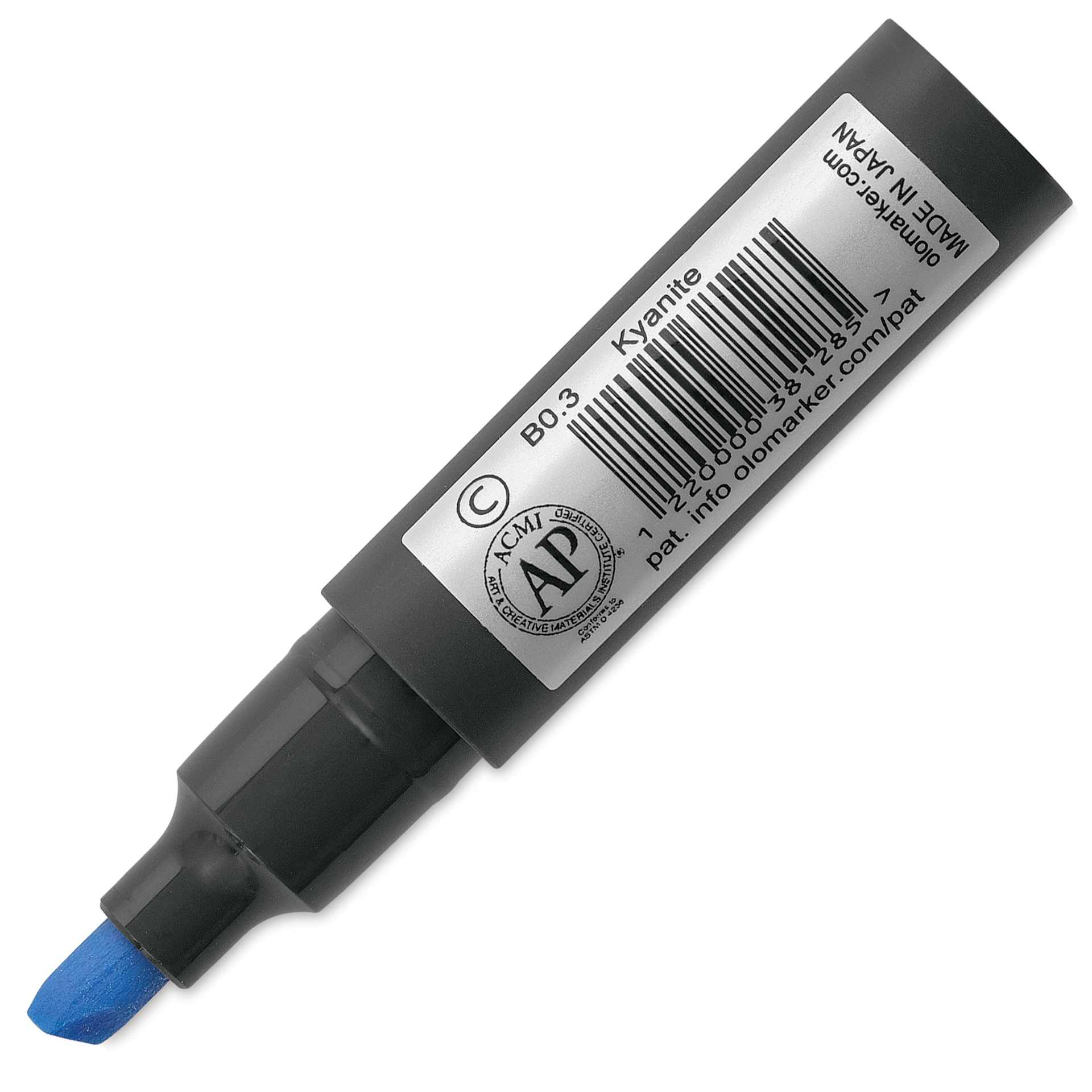 Olo Chisel-Tip Half Marker - B0.3 Kyanite back of marker