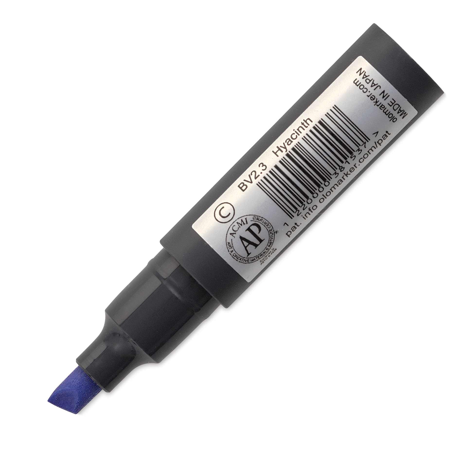 Olo Chisel-Tip Half Marker - BV2.3 Hyacinth back of marker