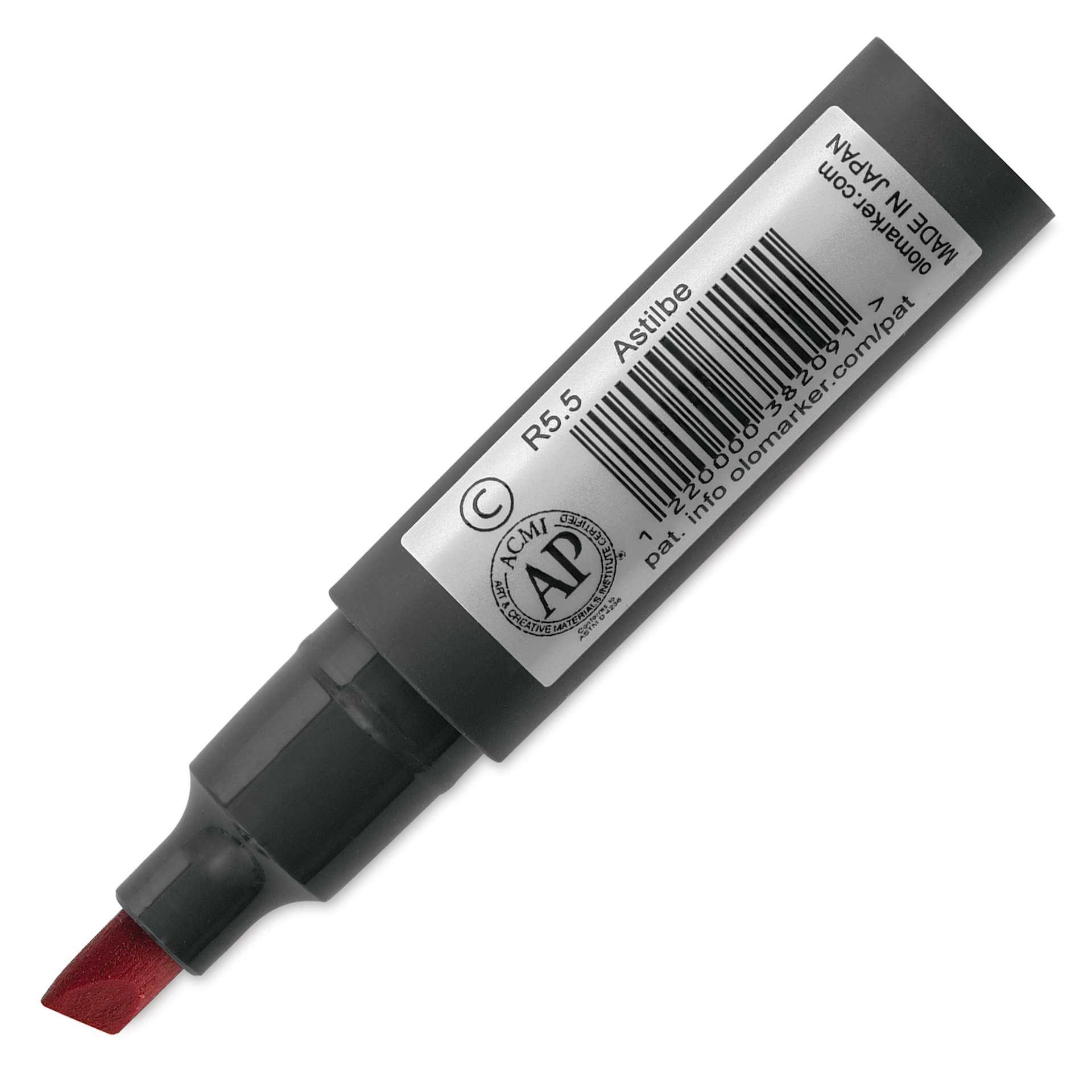 Olo Chisel-Tip Half Marker - R5.5 Astilbe back of marker