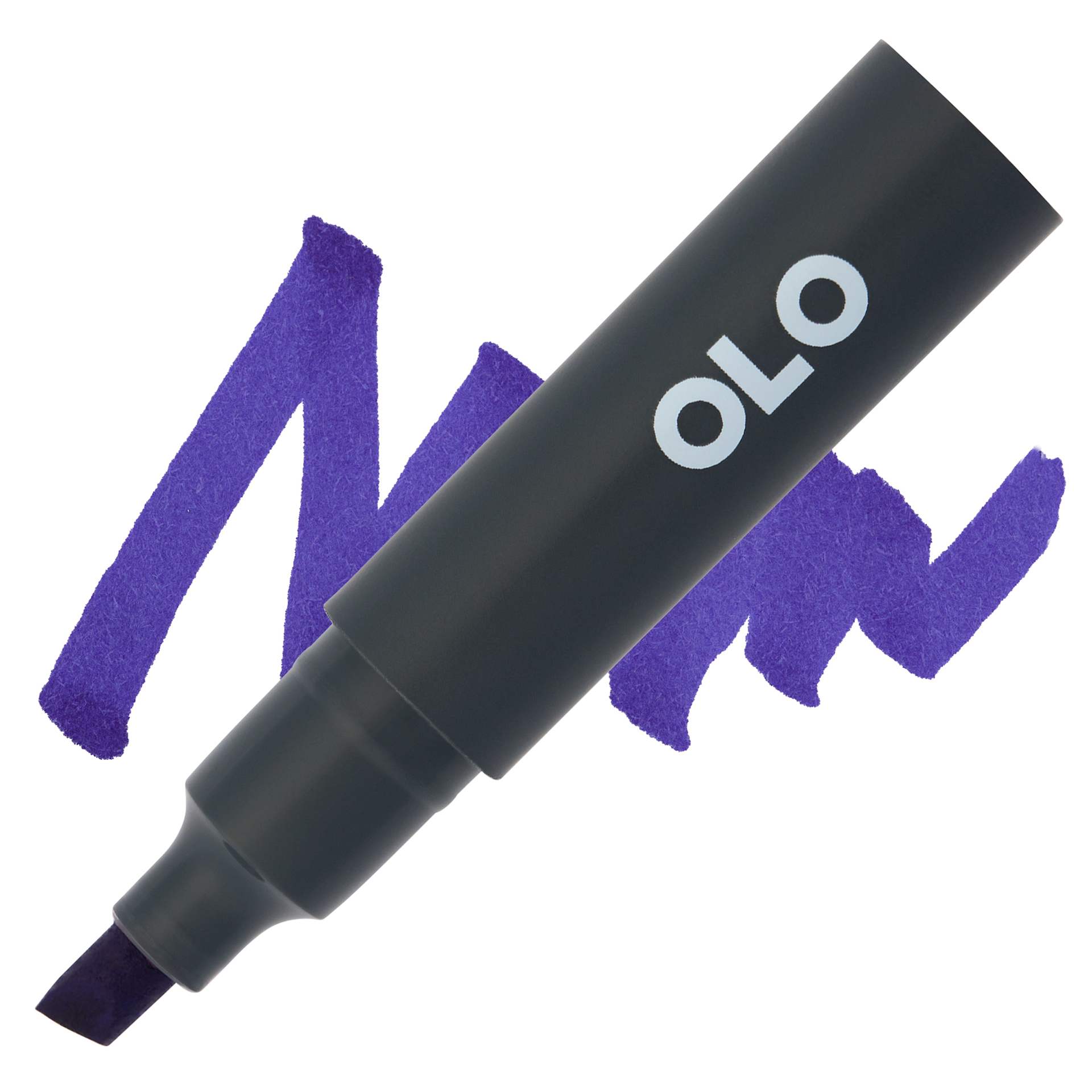 Olo Chisel-Tip Half Marker - BV1.7 Iris - Marker and Swatch