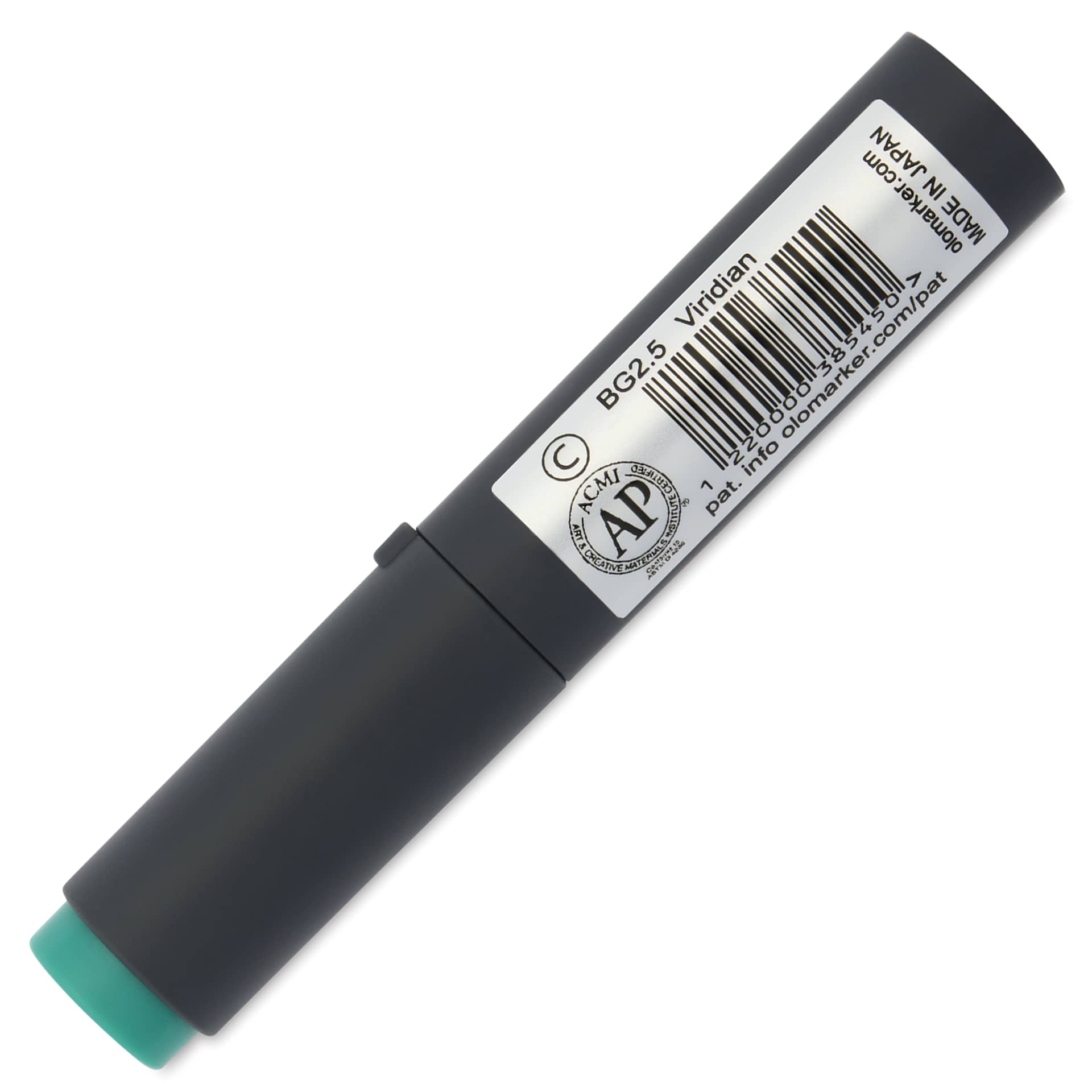 Olo Chisel-Tip Half Marker - BG2.5 Viridian - back of marker