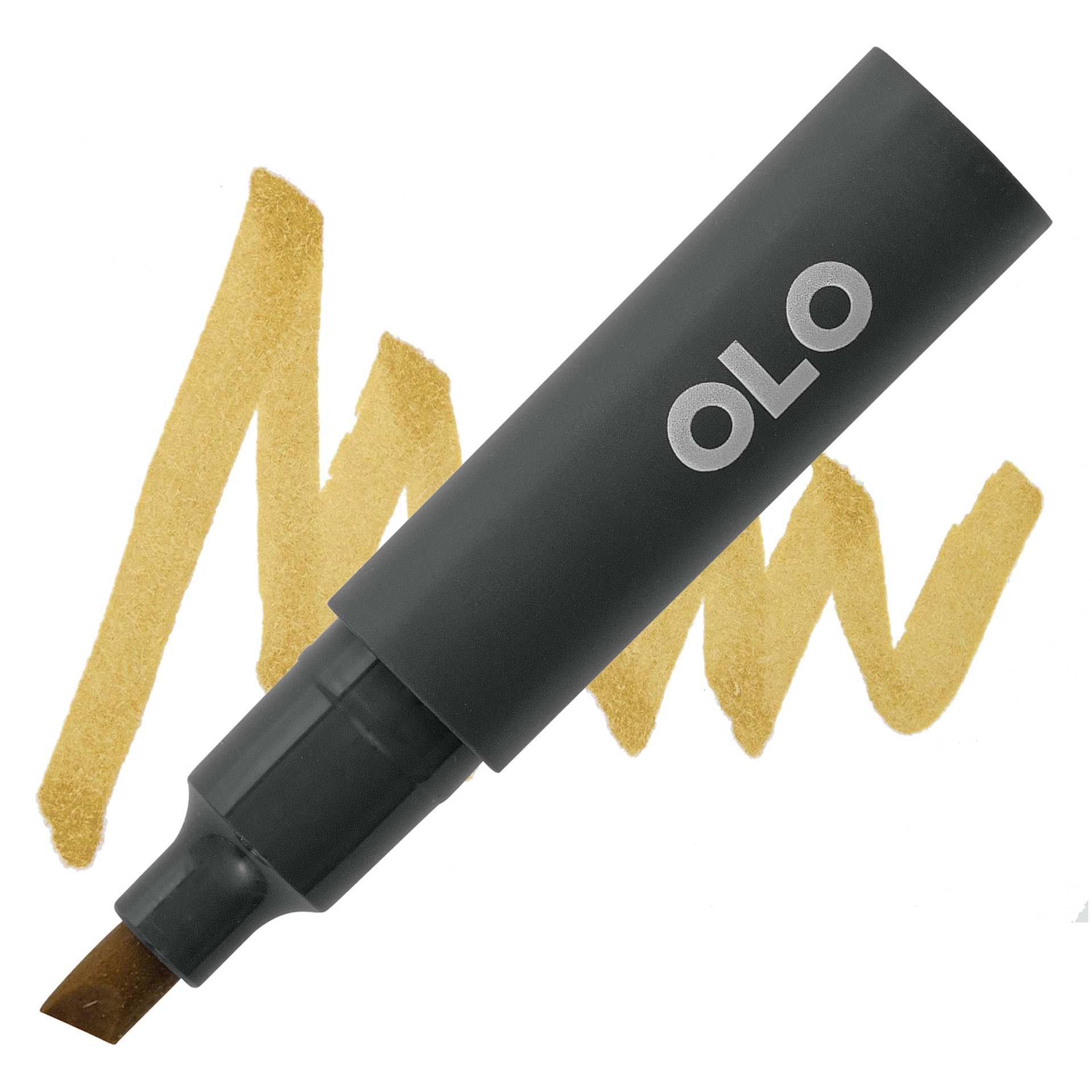 Olo Chisel-Tip Half Marker - Y8.6 Fennel Seed marker and swatch