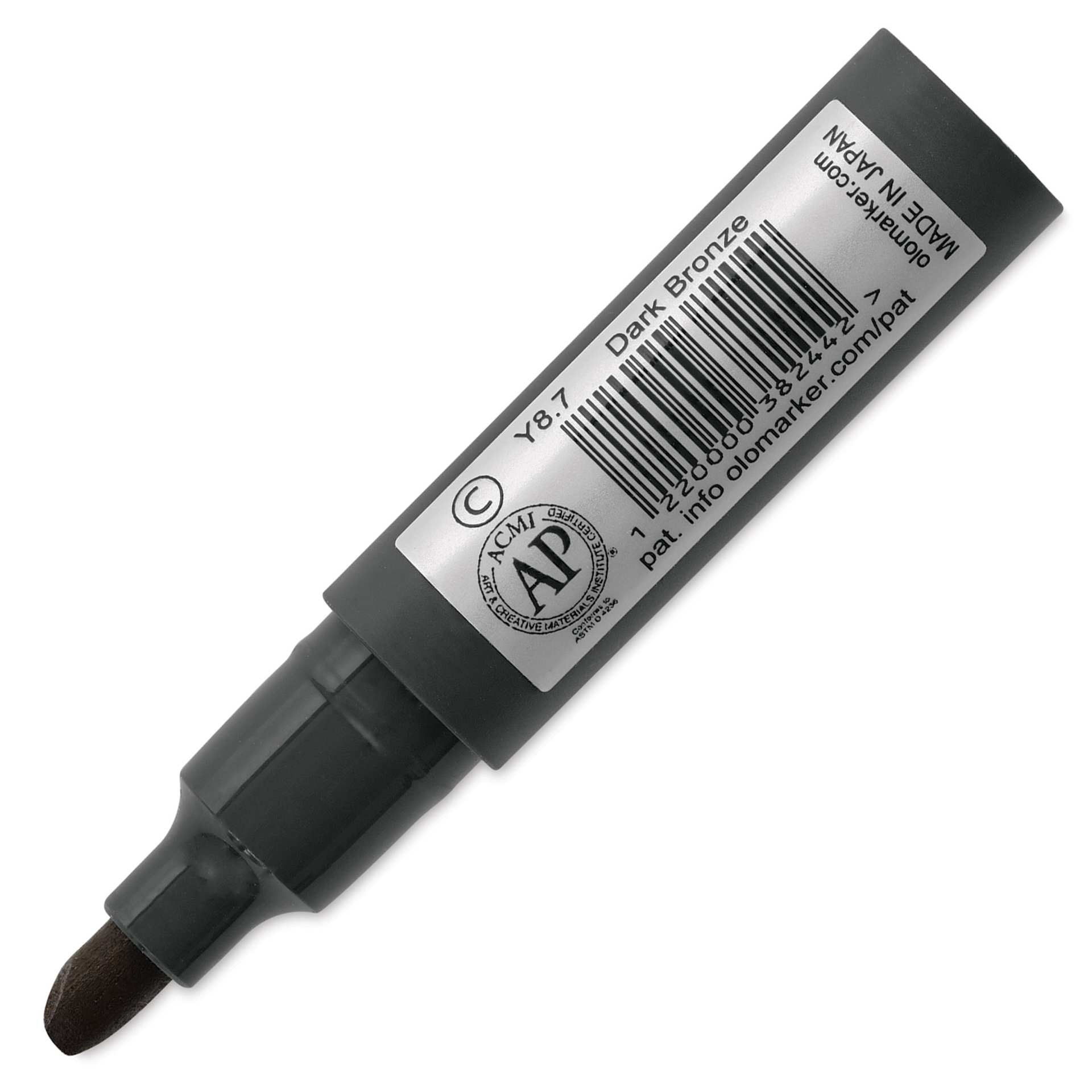 Olo Chisel-Tip Half Marker - Y8.7 Dark Bronze back of marker