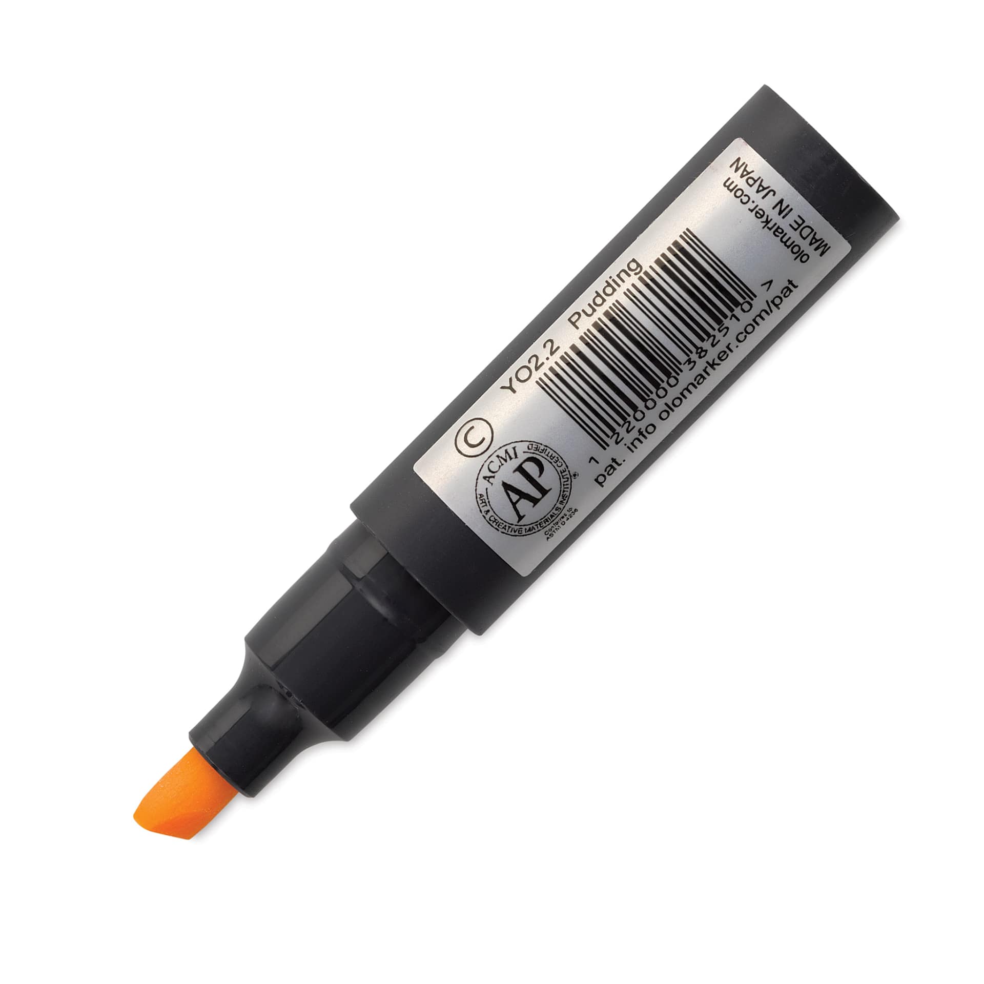 Olo Chisel Tip Half-Marker - Y02.2 Pudding back of marker