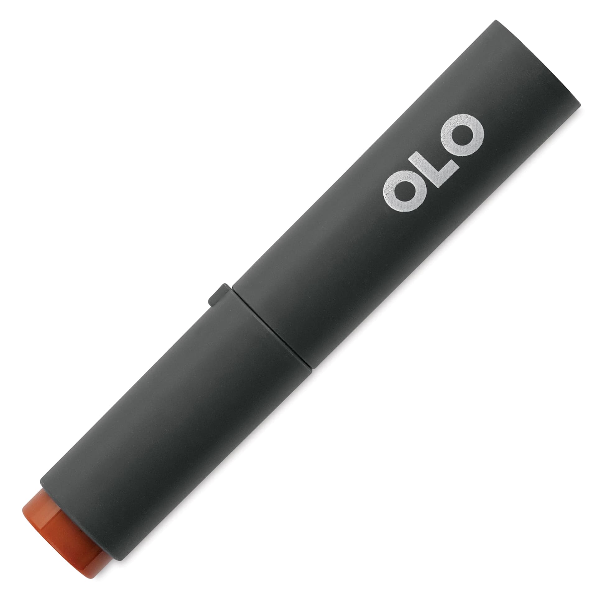 Olo Chisel-Tip Half Marker - O2.7 Cinnamon with cap on